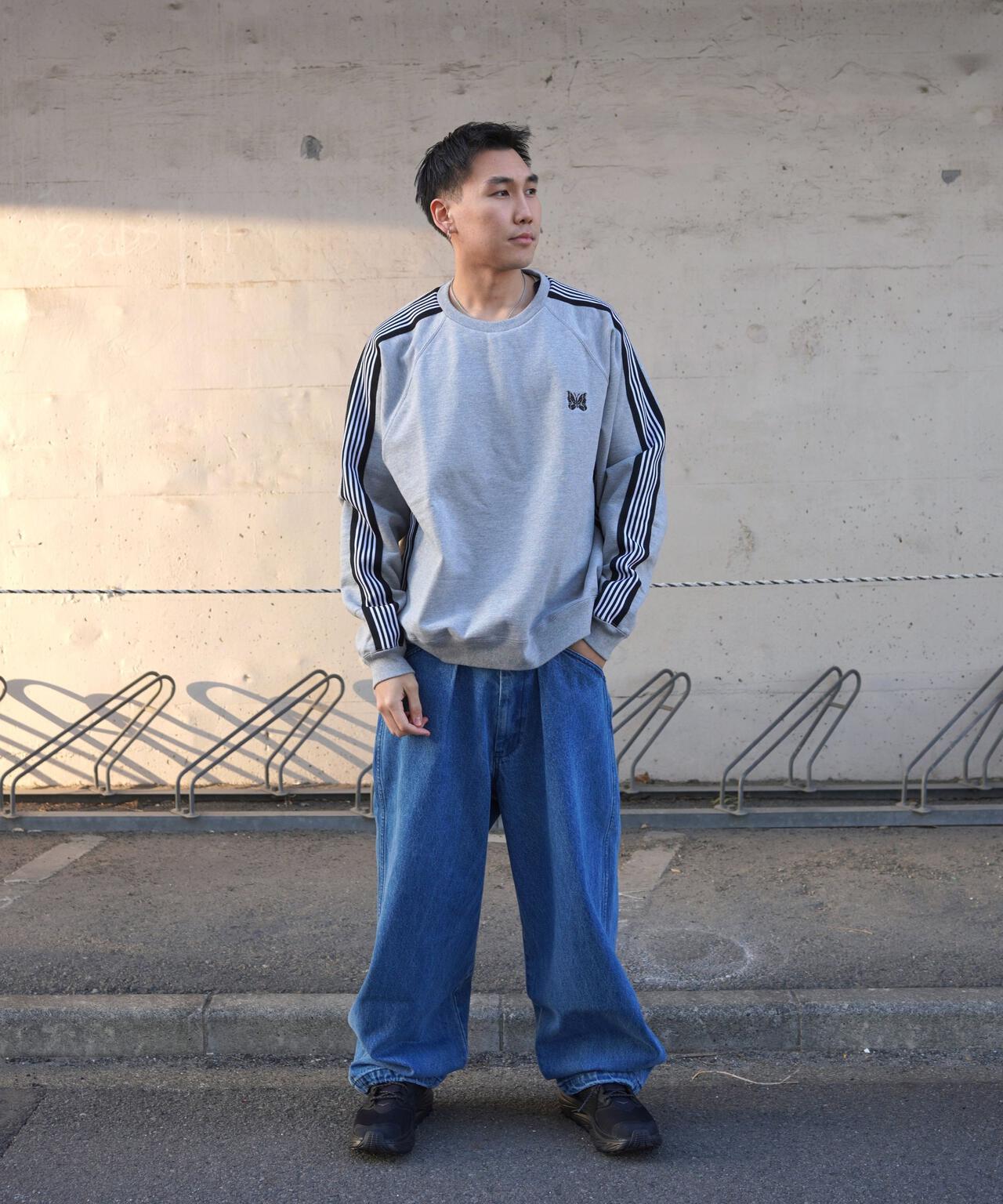 Needles/ニードルズ　別注Track Crew Neck Shirt - Cotton Jersey