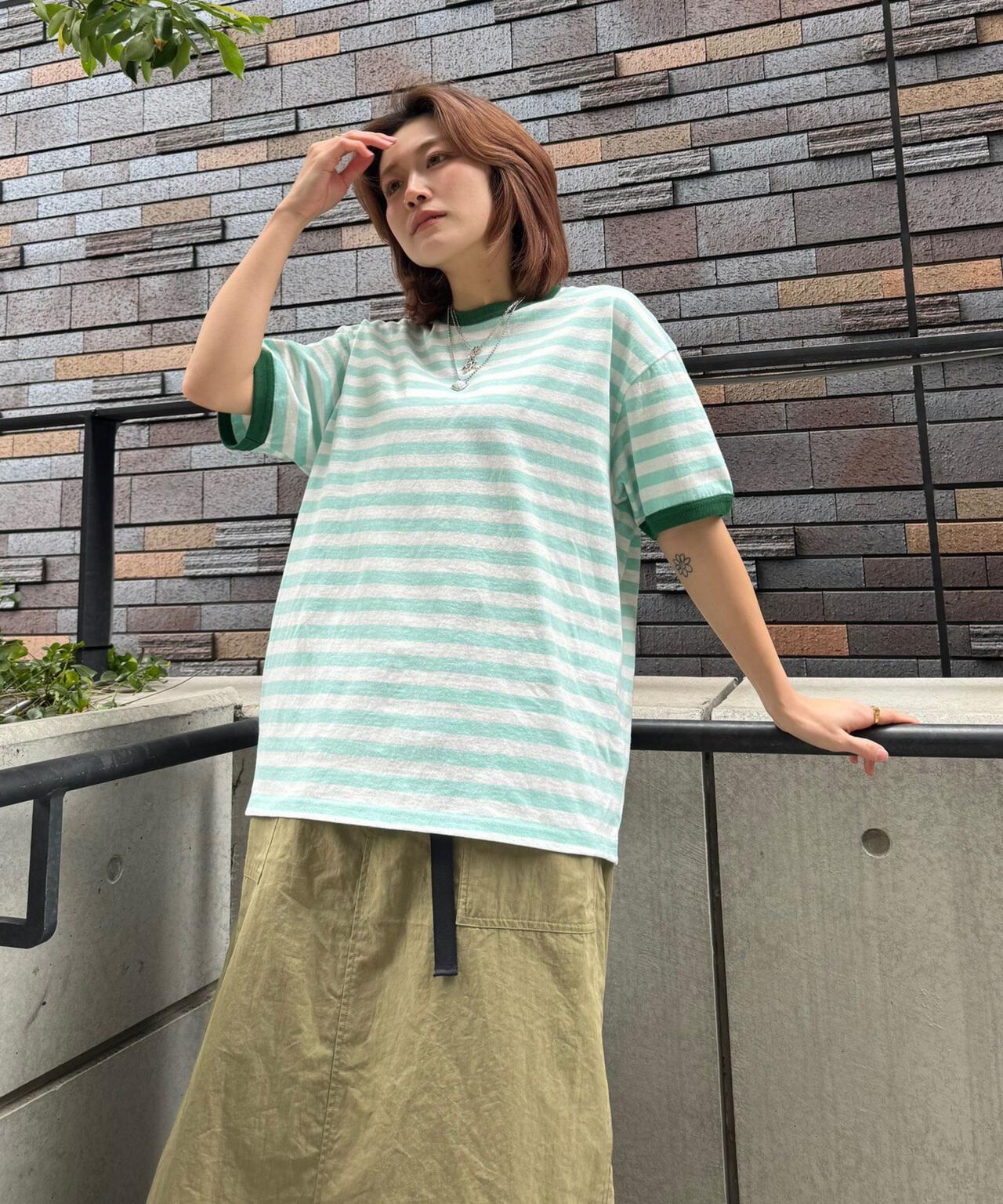 soglia/ソリア　AMERICAN DRY BORDER TEE