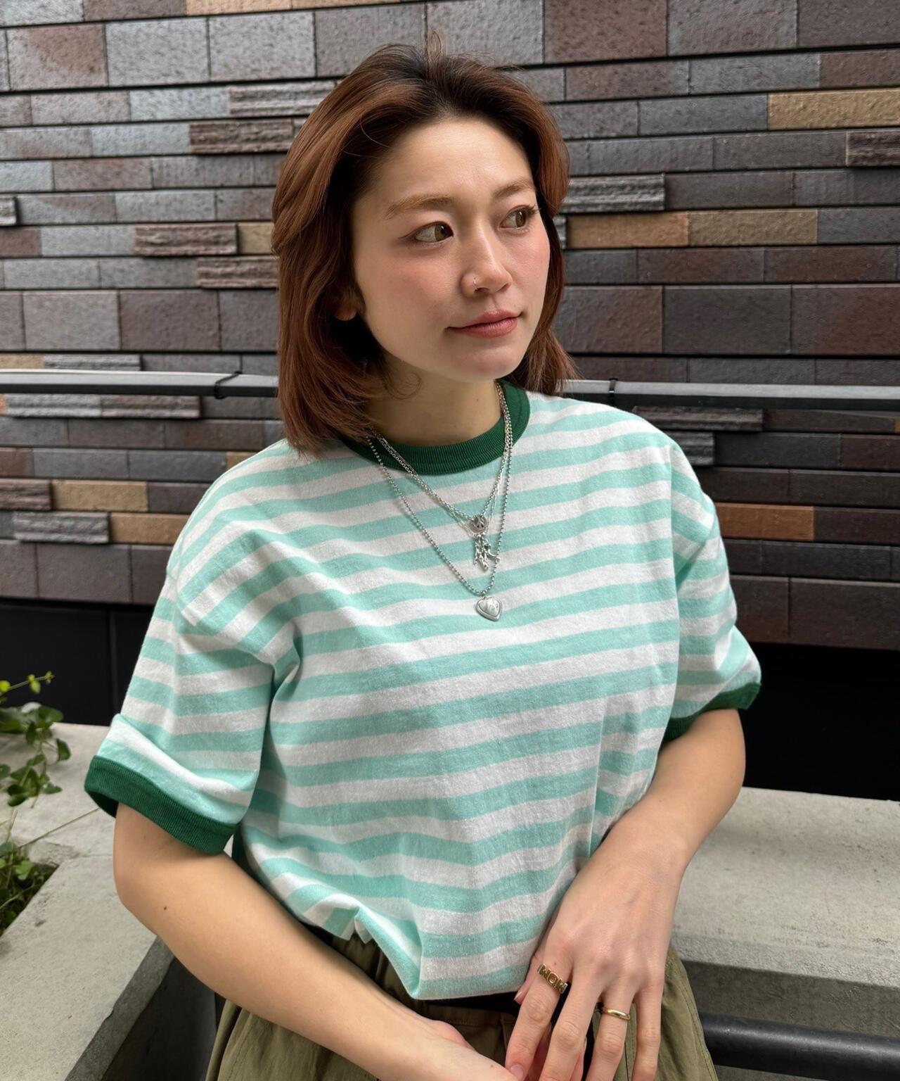 soglia/ソリア　AMERICAN DRY BORDER TEE