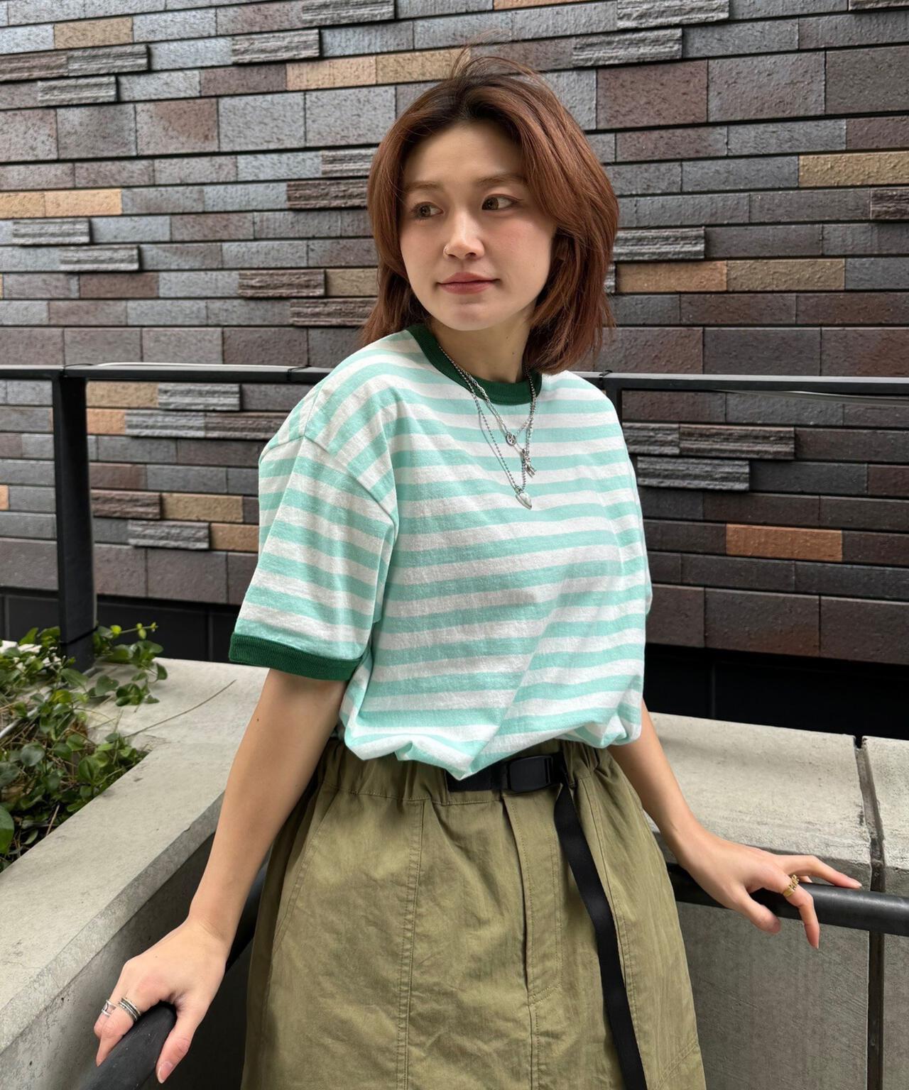soglia/ソリア　AMERICAN DRY BORDER TEE