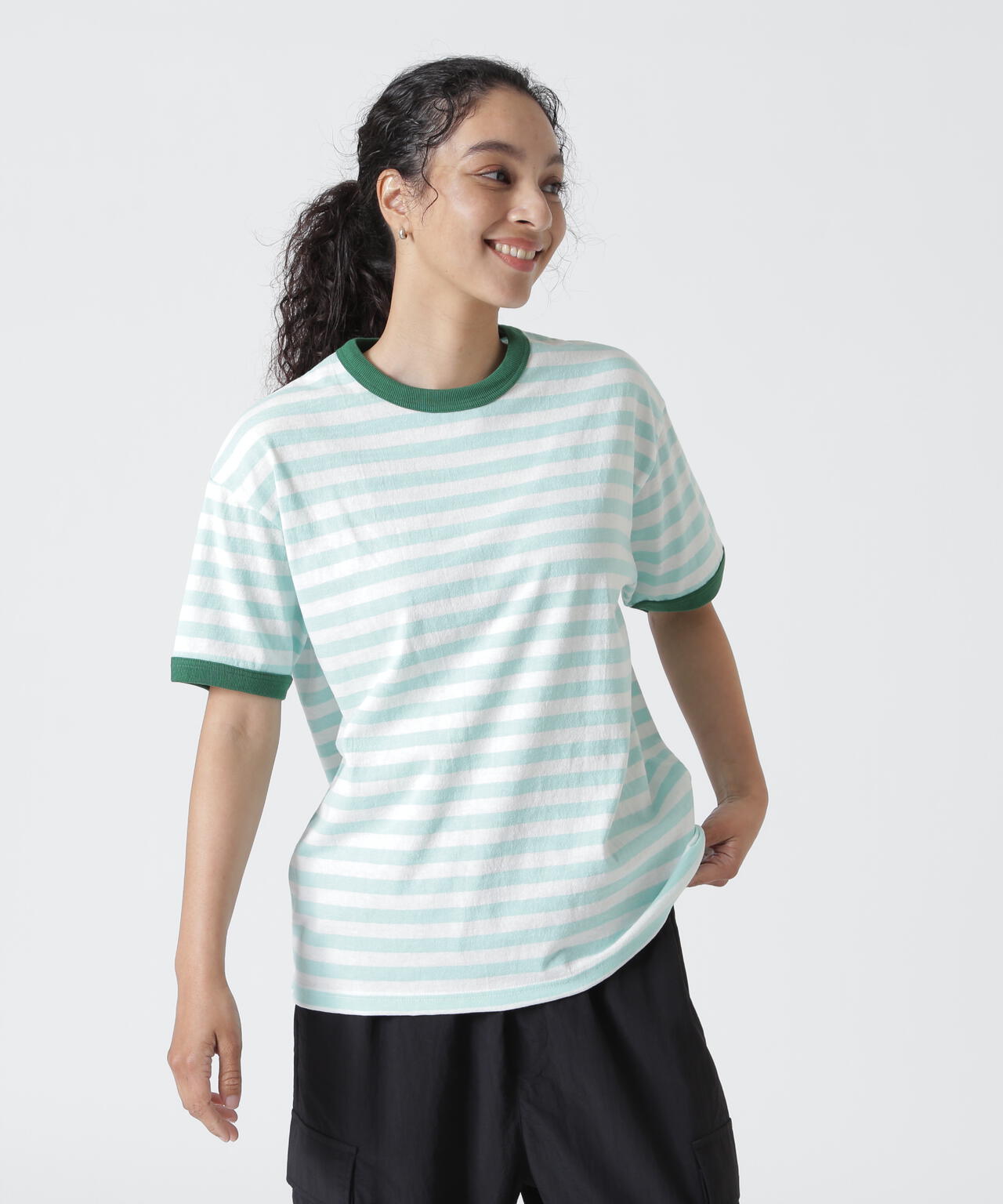 soglia/ソリア　AMERICAN DRY BORDER TEE
