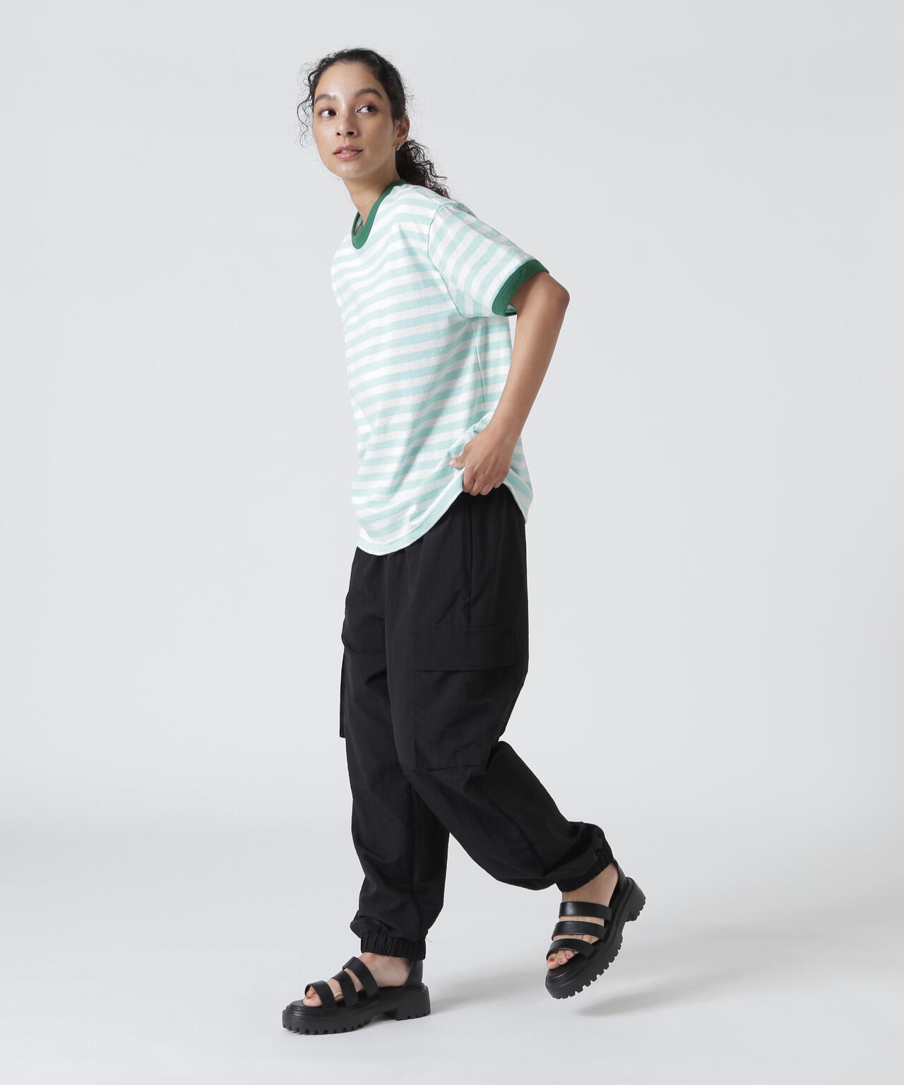 soglia/ソリア　AMERICAN DRY BORDER TEE