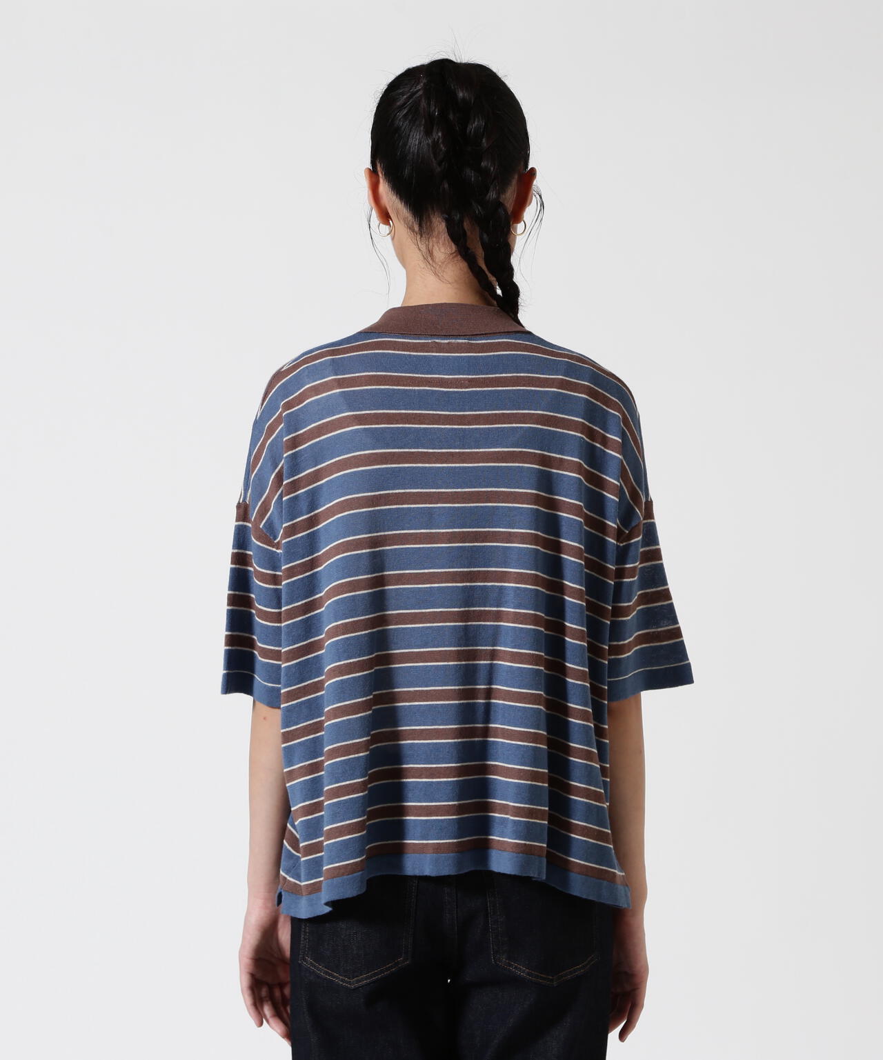 B omnivore/ビーオムニボー　アサーメンポロシャツ WOMEN'S