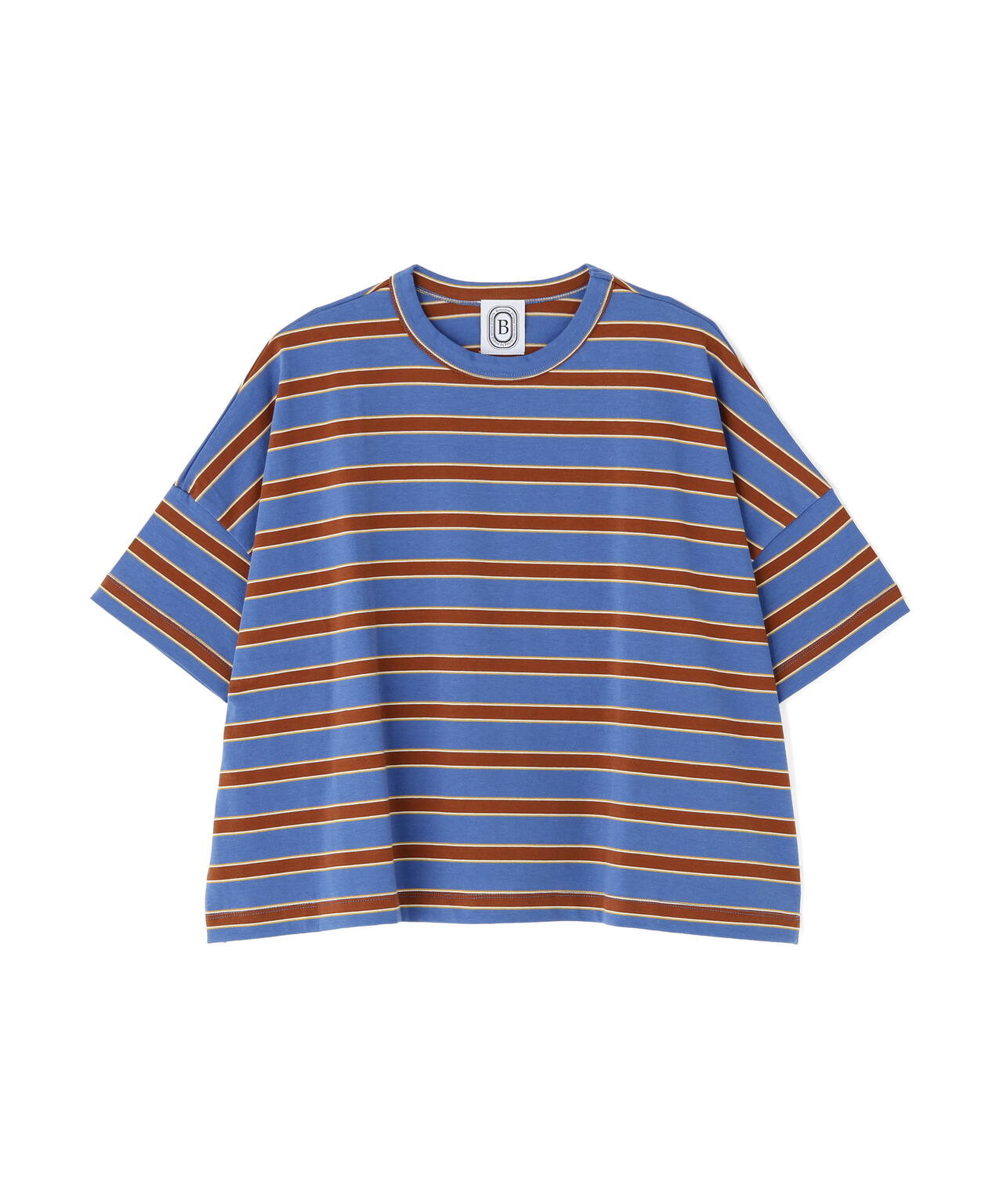 B omnivore/ビーオムニボー　天竺ボーダーワイドTEE  WOMEN'S