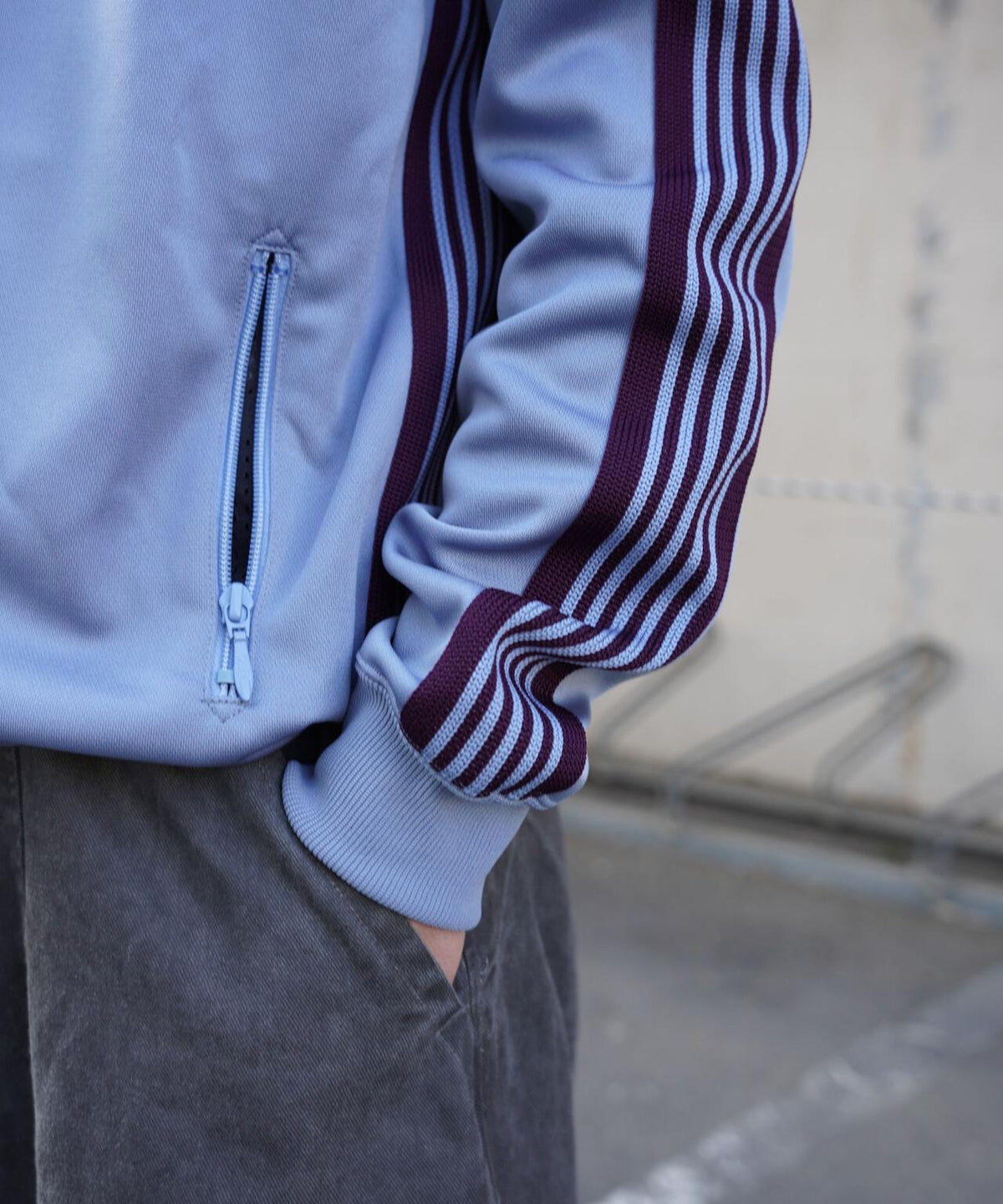 Needles/ニードルズ　 別注Rib Collar Track Jacket - Poly Smooth