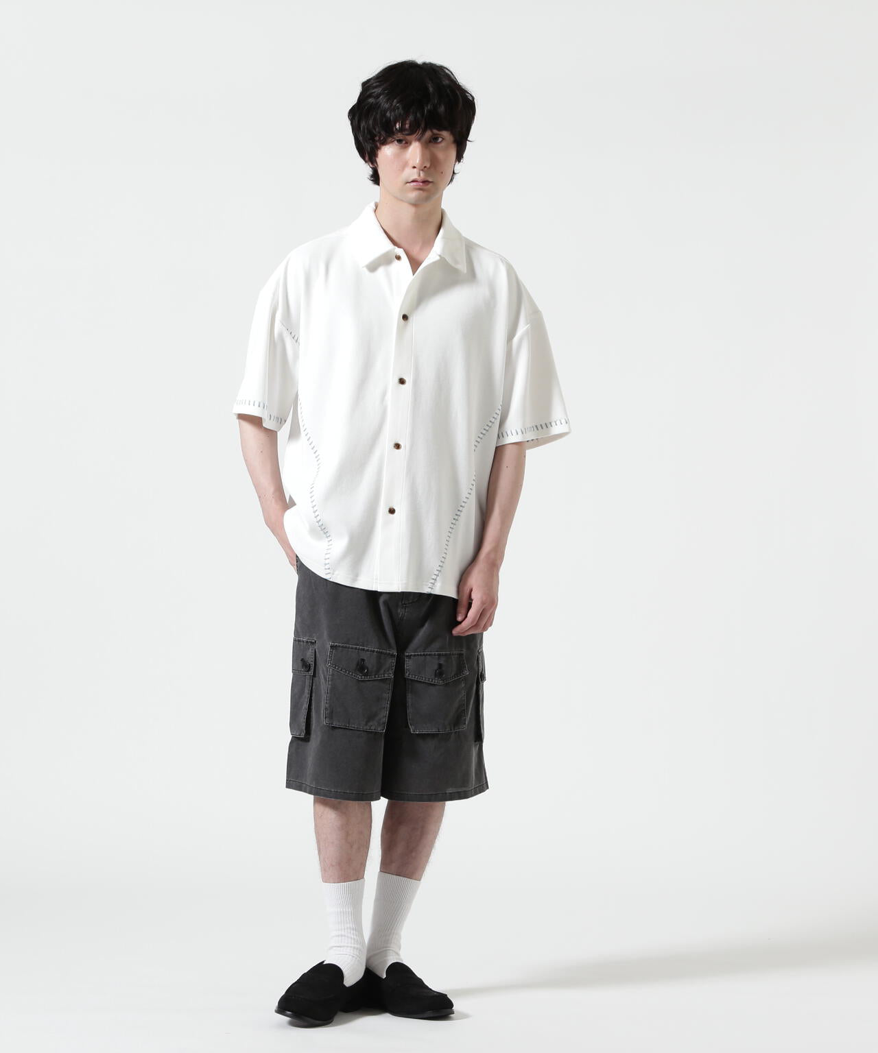 177cm B:81 W:72 H:88 着用サイズ：L