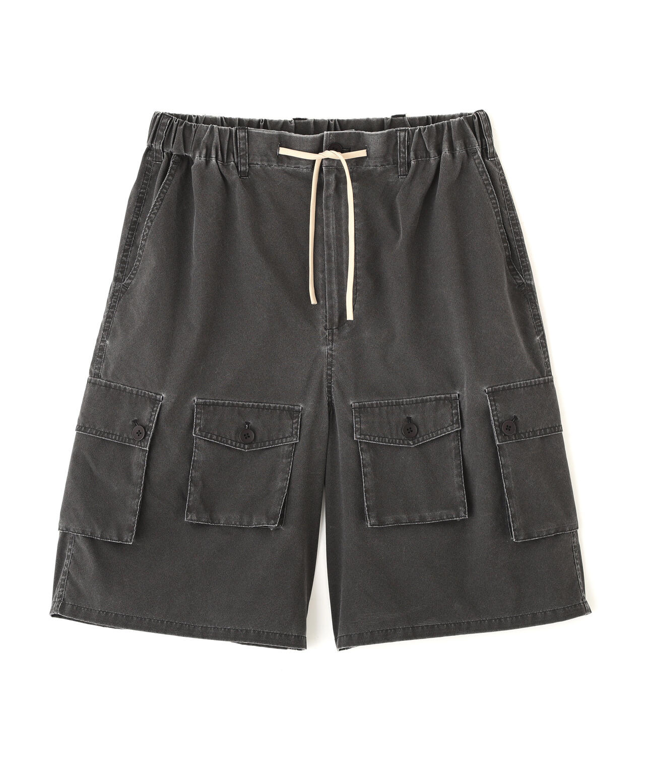 B omnivore/ビーオムニボー　PIGMENT WIND CLOTH W CARGO SHORTS