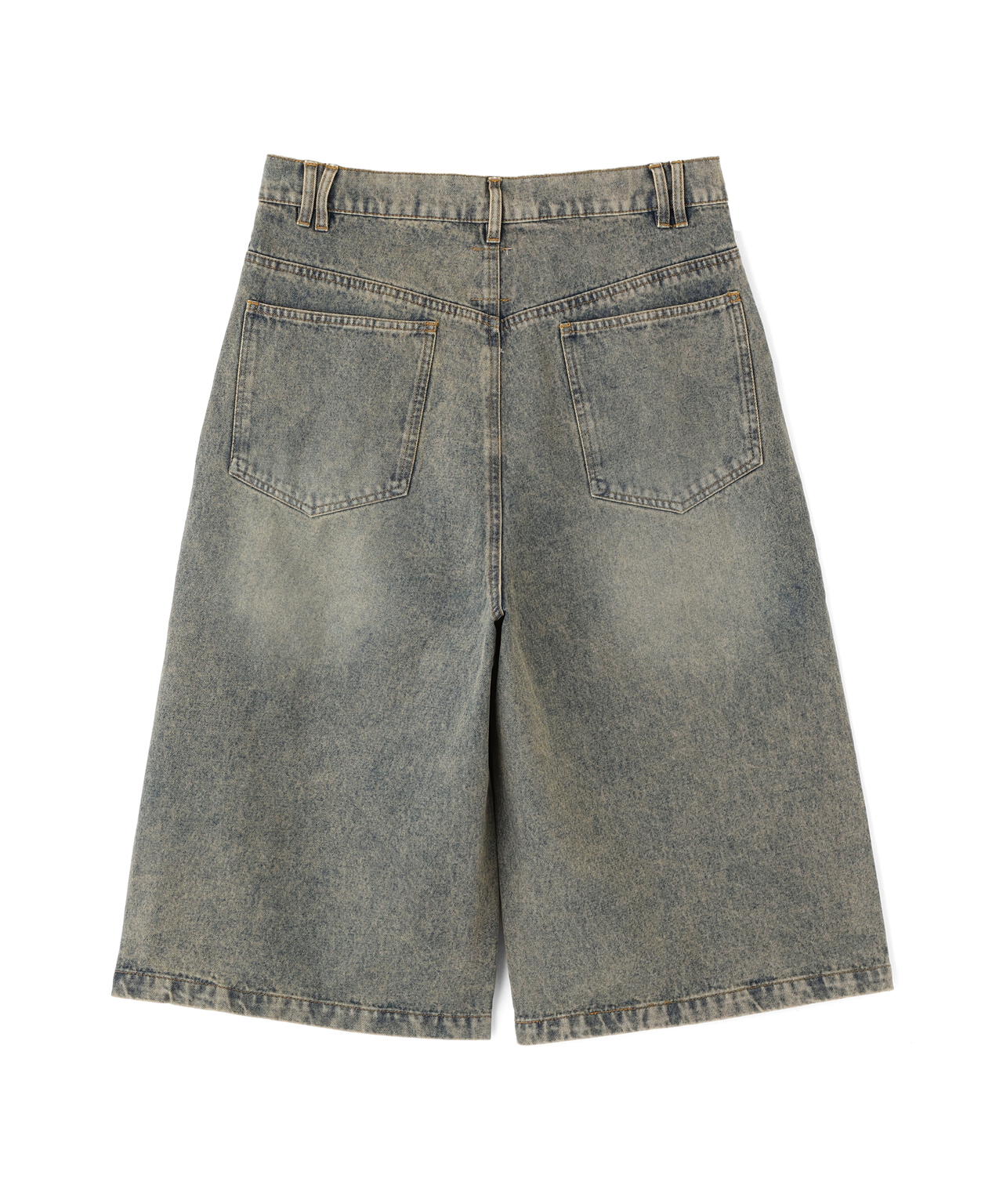 B omnivore/ビーオムニボー　TUCK DENIM SHORTS タックデニムショーツ