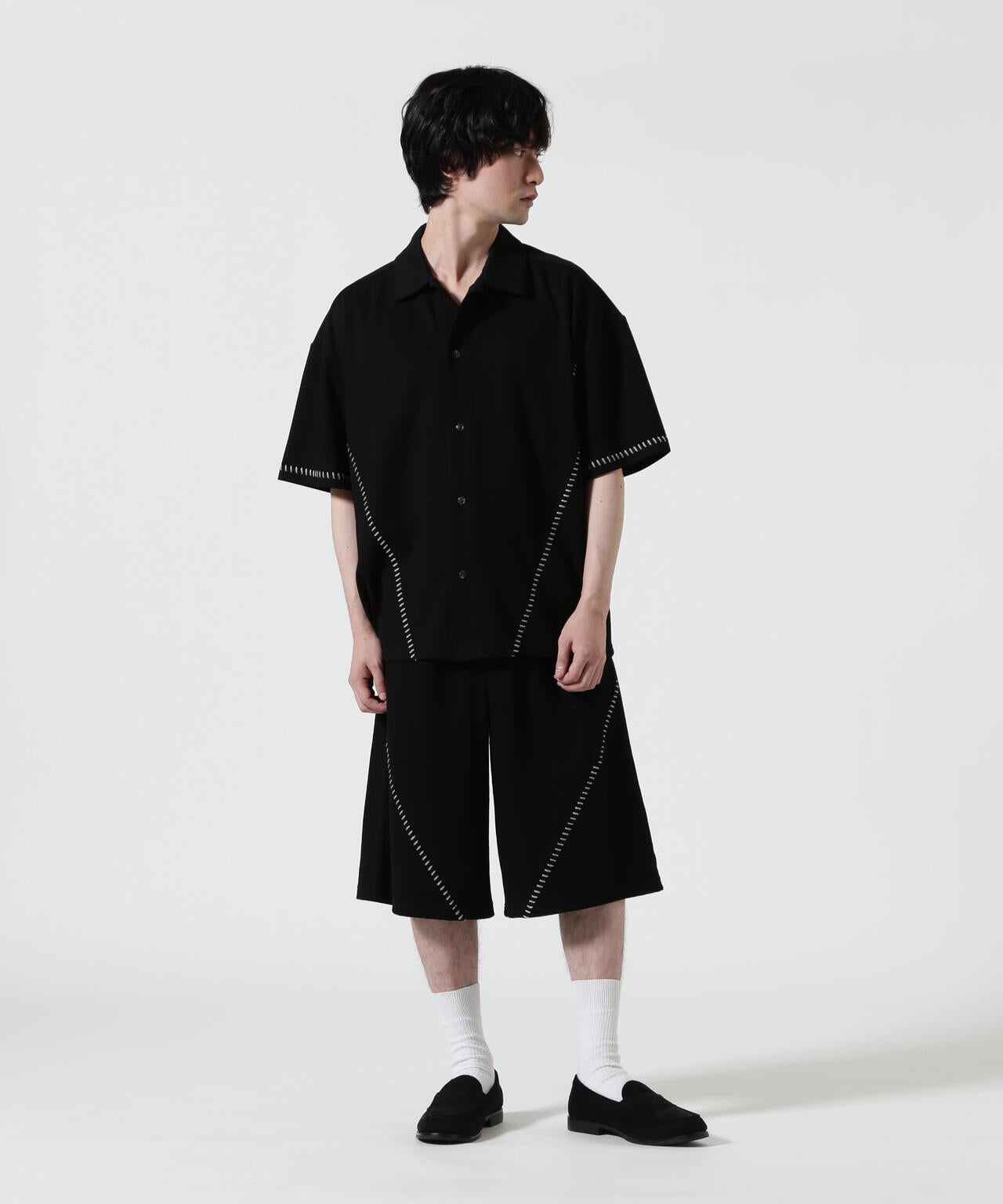B omnivore/ビーオムニボー　STITCH SHORTS ステッチショーツ