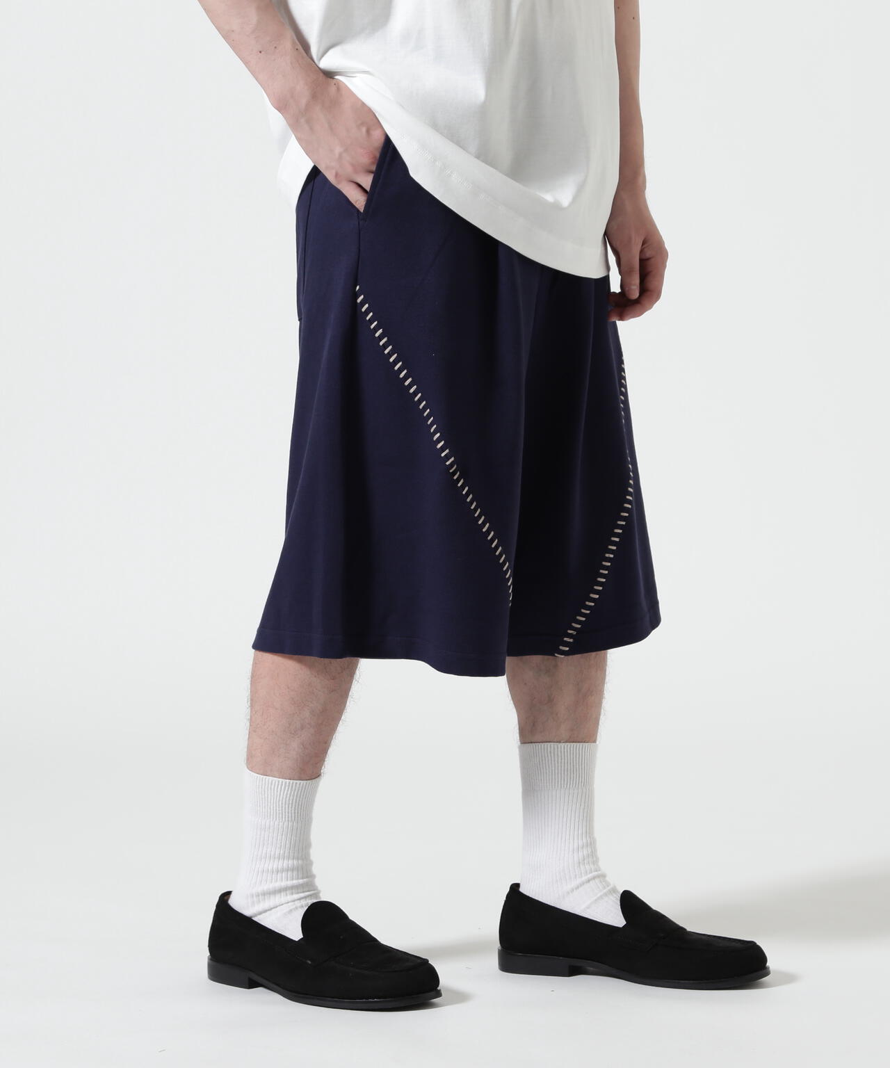 B omnivore/ビーオムニボー　STITCH SHORTS ステッチショーツ