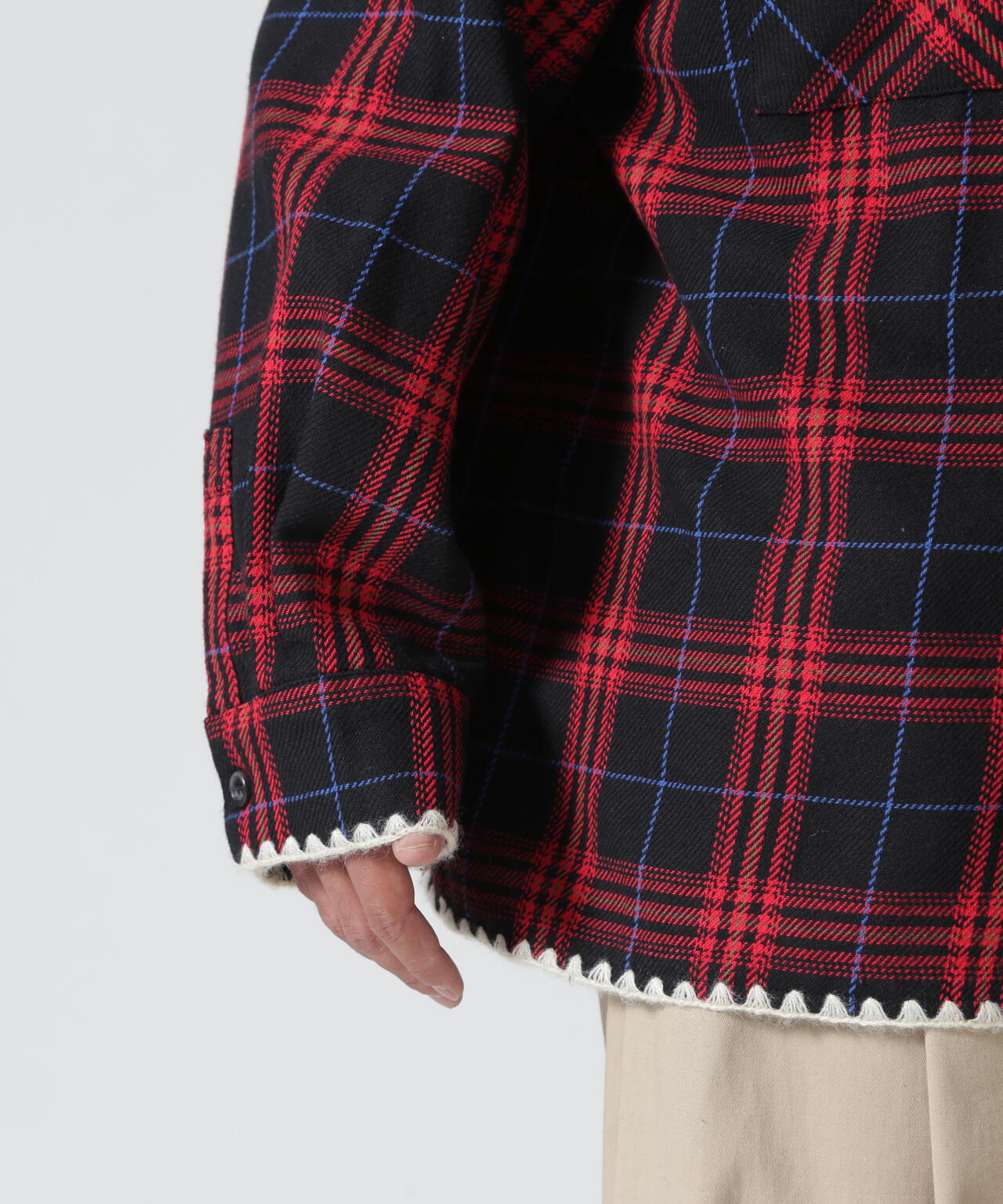 B omnivore/ビーオムニボー　HAND STITCH FLANNEL ハンドステッチフランネルシャツ