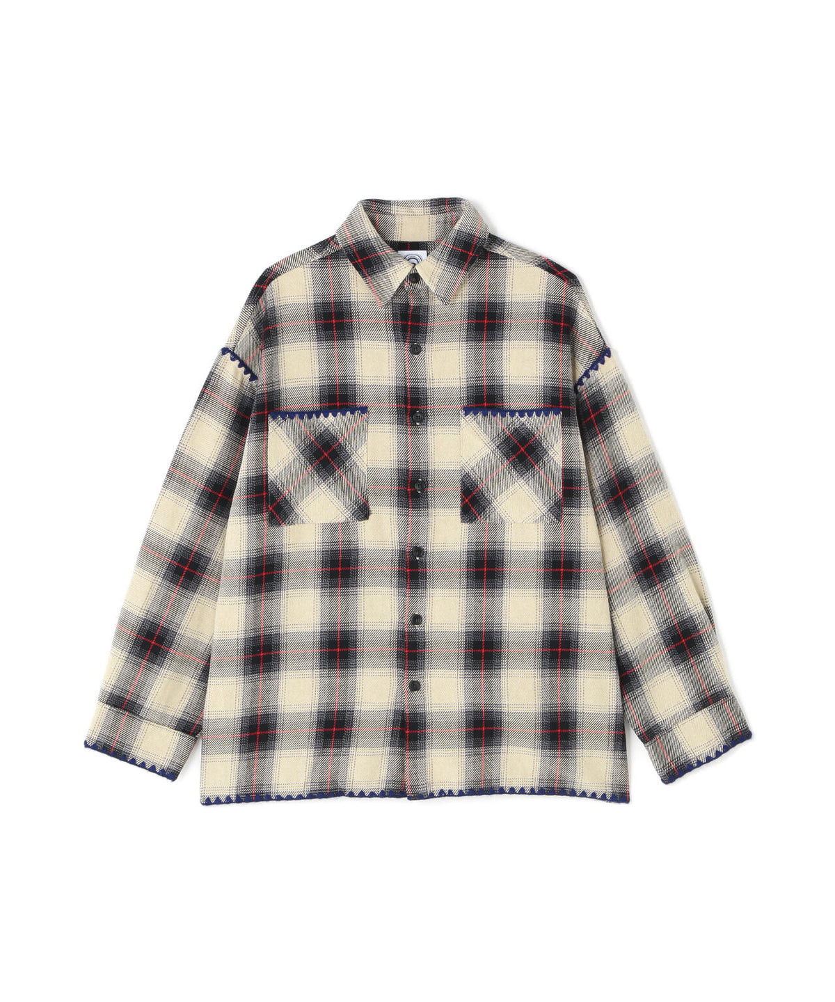 B omnivore/ビーオムニボー　HAND STITCH FLANNEL ハンドステッチフランネルシャツ