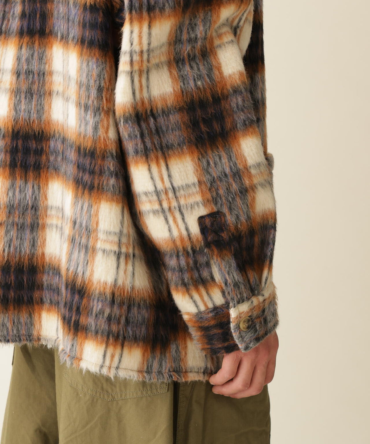 B omnivore/ビーオムニボー　SHAGGY SHIRT CHECK シャギーシャツチェック