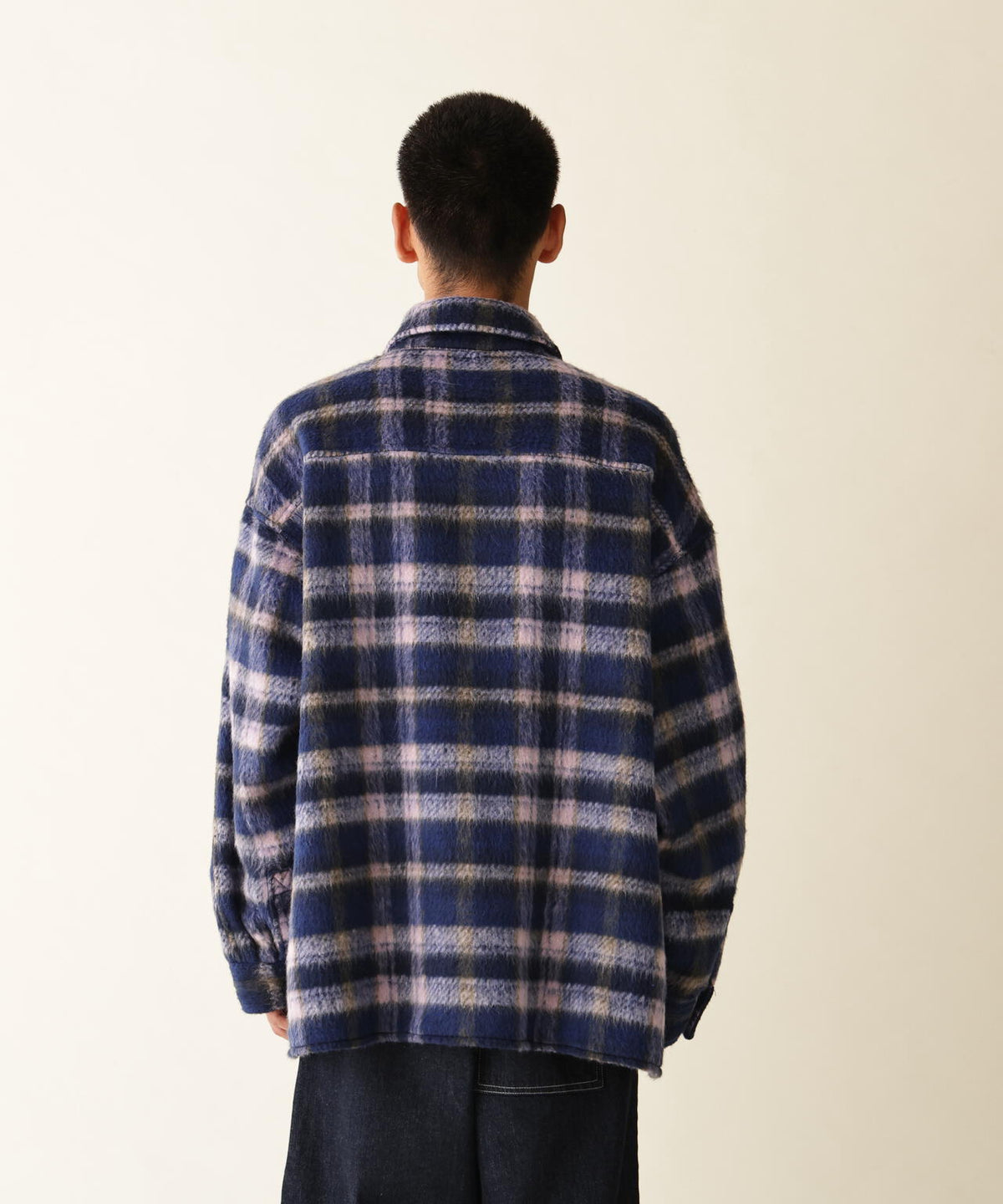 B omnivore/ビーオムニボー　SHAGGY SHIRT CHECK シャギーシャツチェック