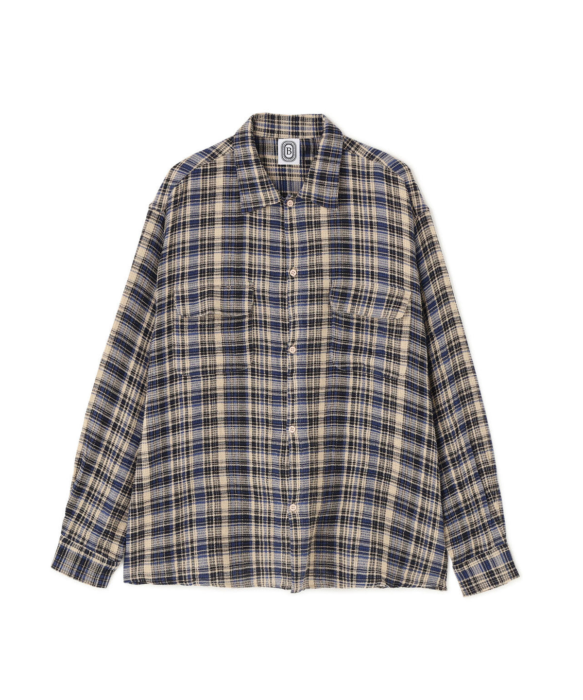 B omnivore/ビーオムニボー  PLAID PATTERN SHIRT
