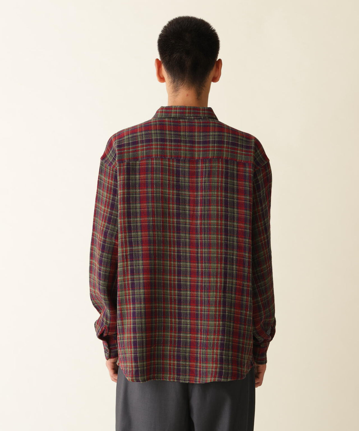 B omnivore/ビーオムニボー  PLAID PATTERN SHIRT
