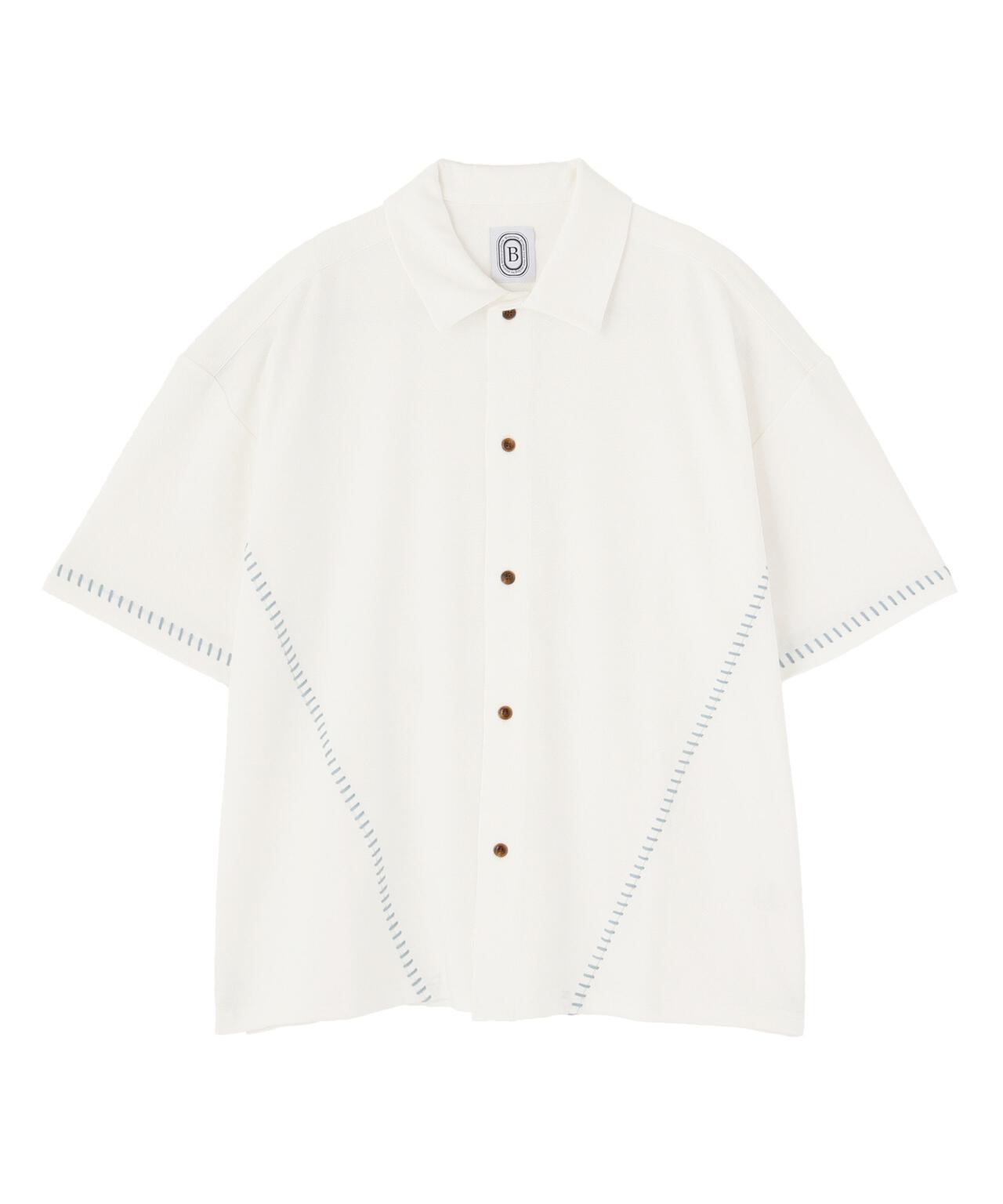 B omnivore/ビーオムニボー　STITCH S/S SHIRT ステッチシャツ