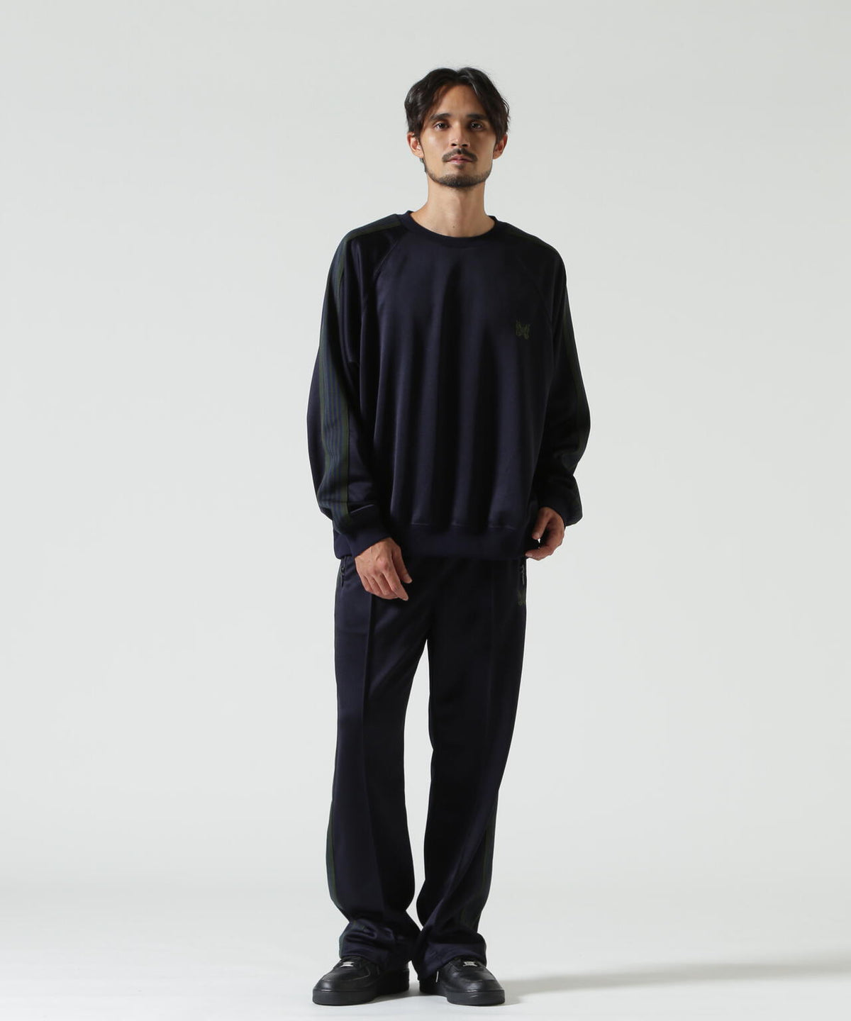 Needles/ニードルズ　 Track Crew Neck Shirt - Poly Smooth  TY350