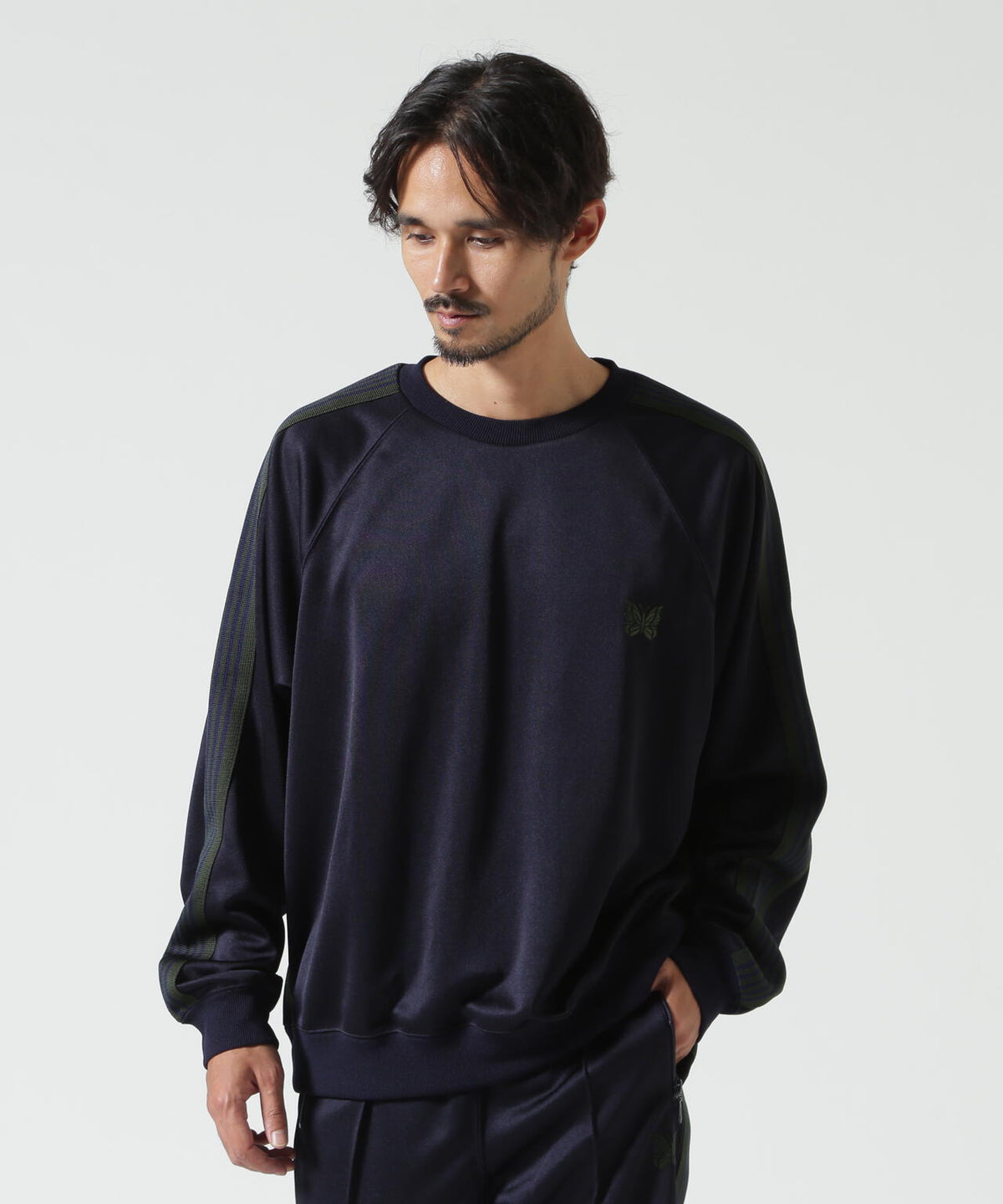 Needles/ニードルズ　 Track Crew Neck Shirt - Poly Smooth  TY350