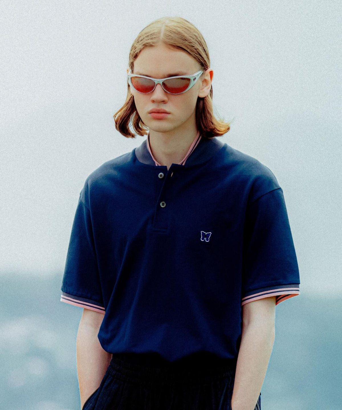 Needles/ニードルズ  別注Shawl Collar S/S Polo - Cotton Pique