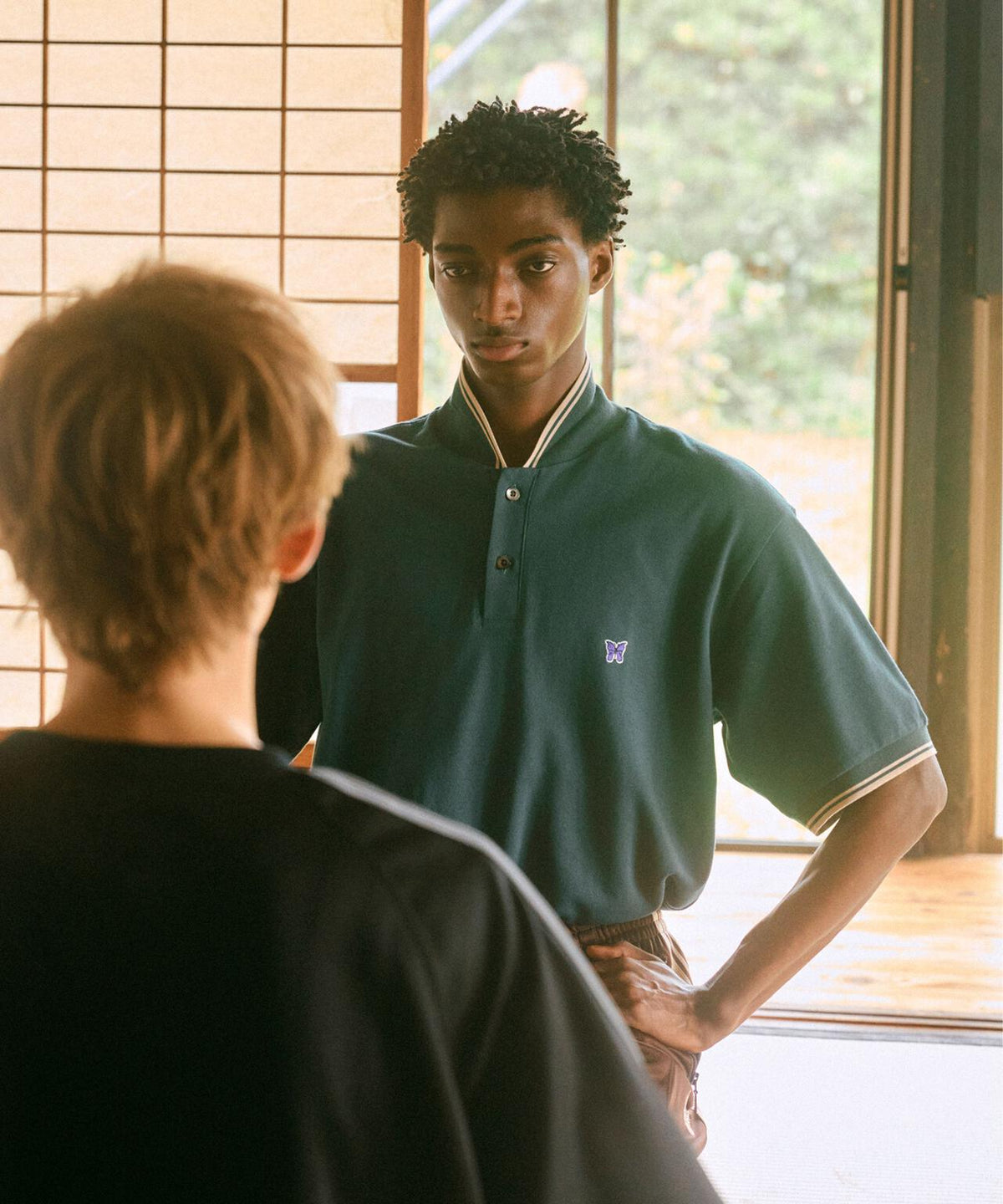 Needles/ニードルズ  別注Shawl Collar S/S Polo - Cotton Pique