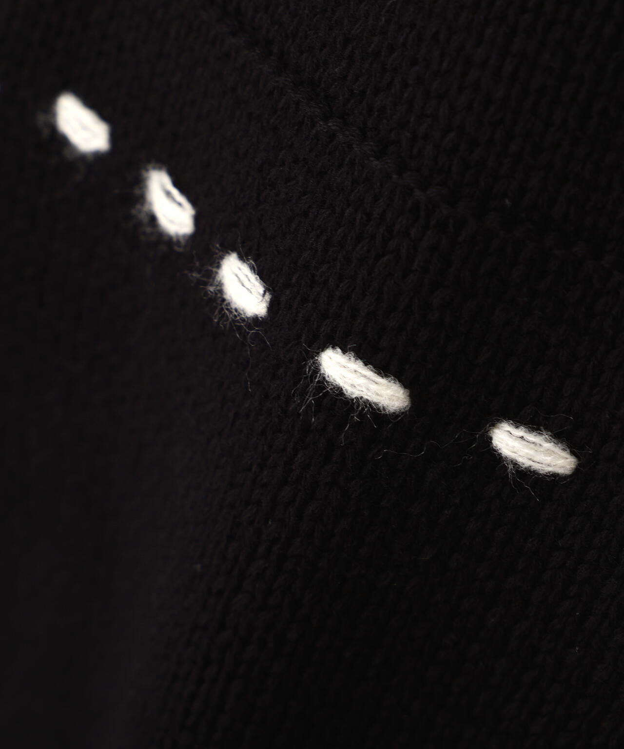 B omnivore/ビーオムニボー　HANDSTITCH CABLE KNIT CREWNECK ハンドステッチケーブルニットクルーネック