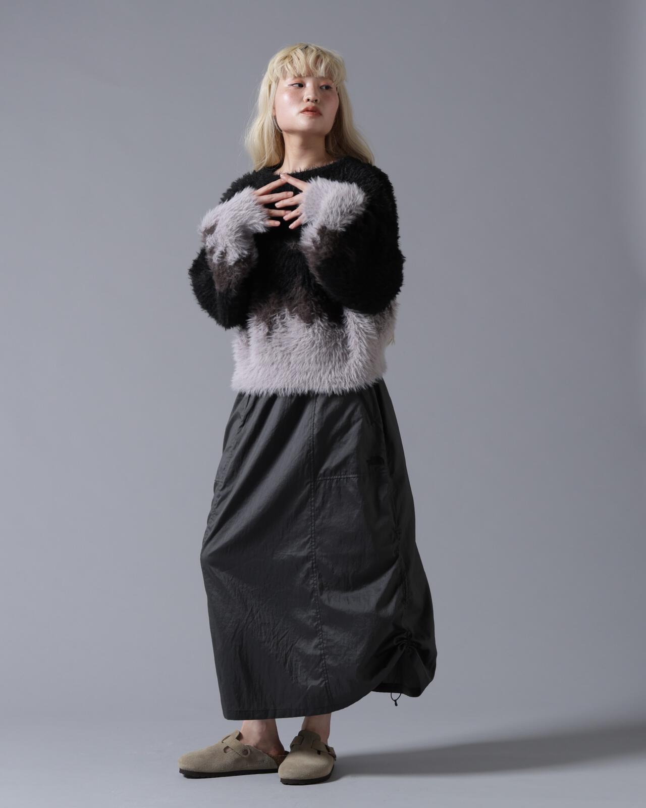 B omnivore/ビーオムニボー　SHAGGY KNIT　
