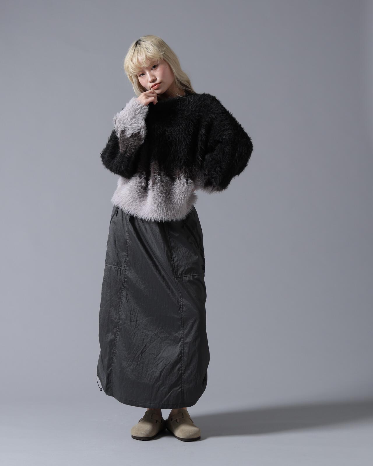 B omnivore/ビーオムニボー　SHAGGY KNIT　
