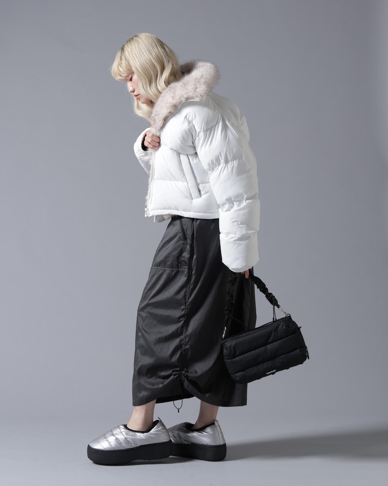B omnivore/ビーオムニボー　NYLON FUR STAND BLOUSON