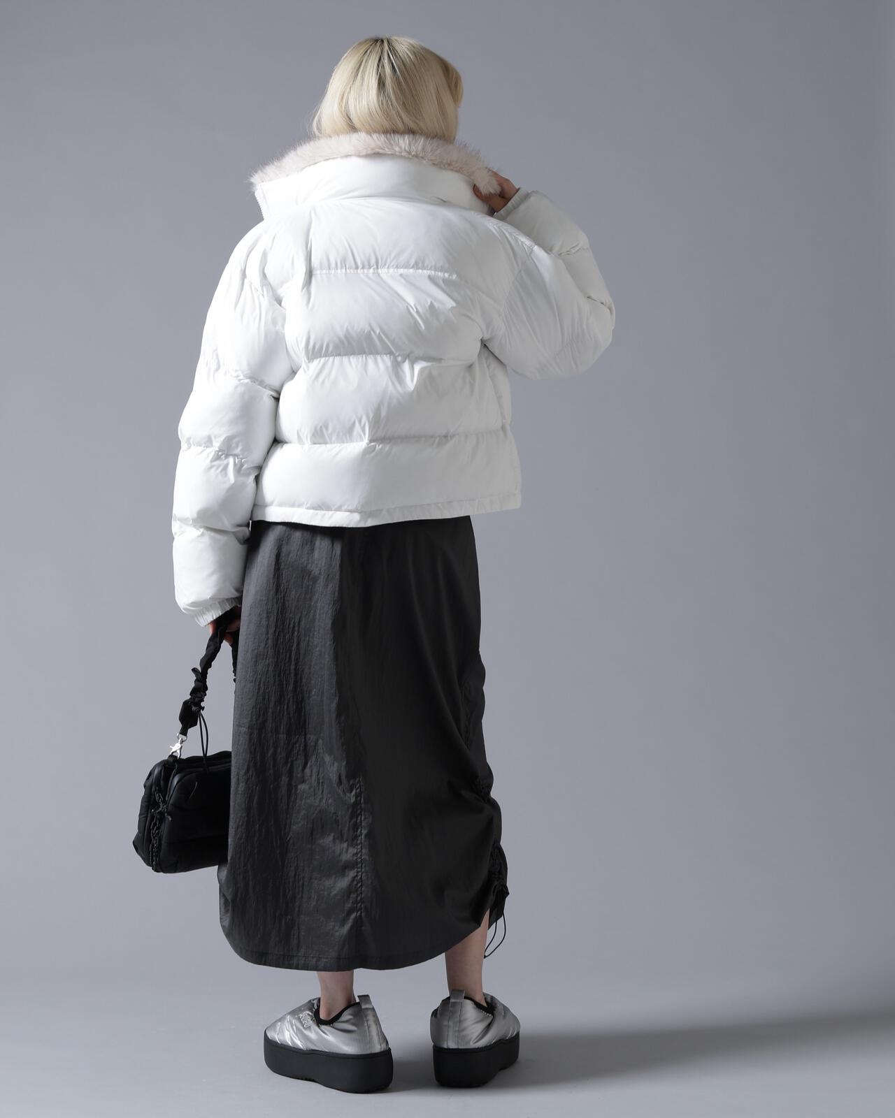 B omnivore/ビーオムニボー　NYLON FUR STAND BLOUSON
