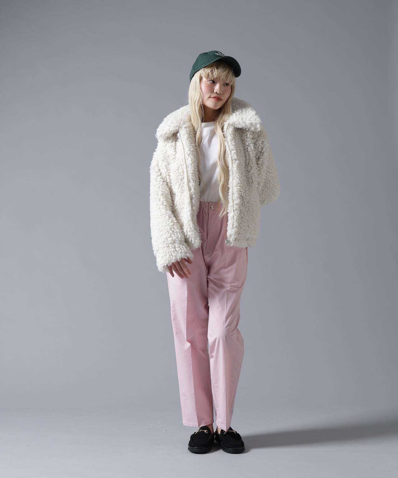 B omnivore/ビーオムニボー BOA COLLAR BLOUSON