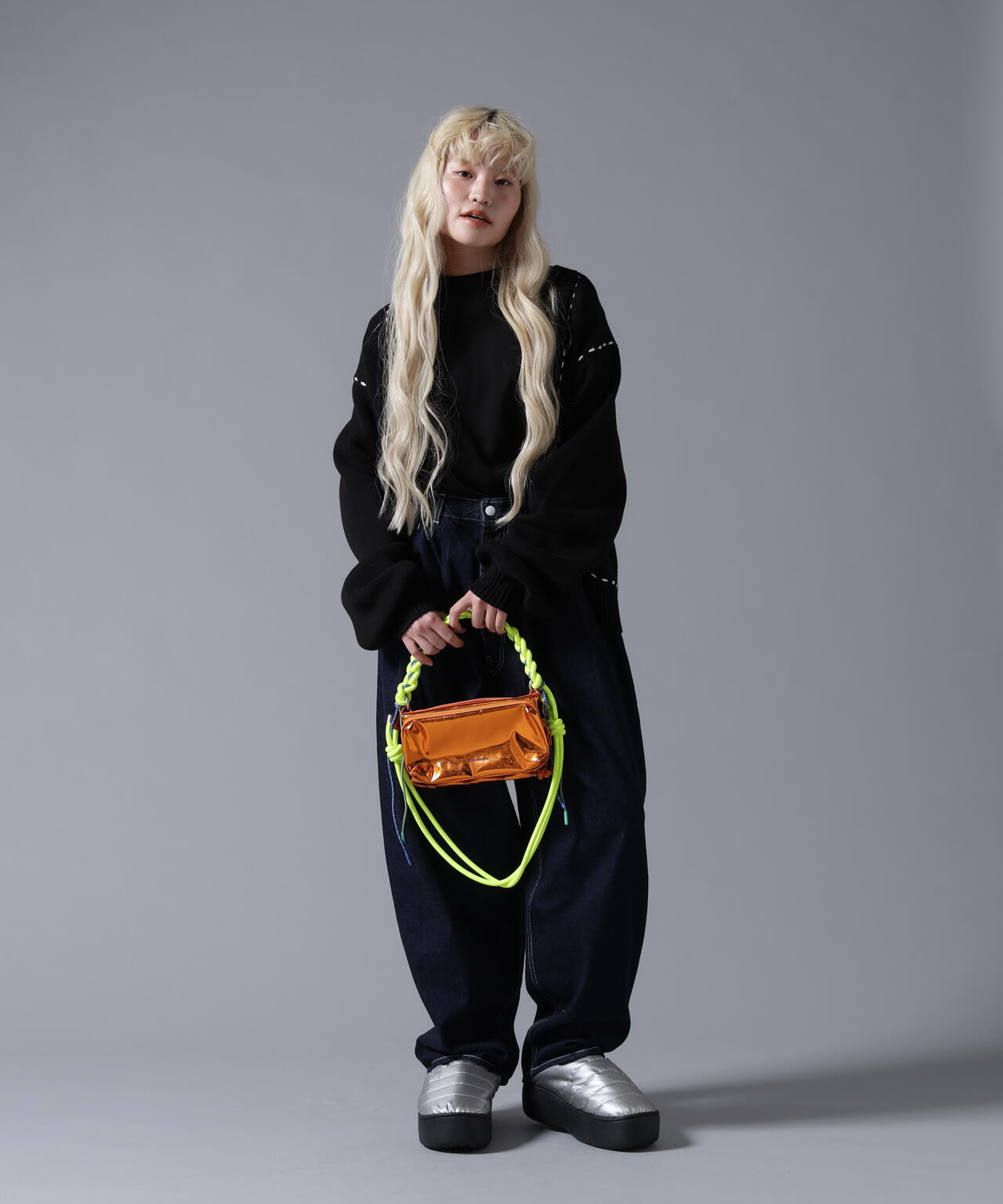B omnivore/ビーオムニボー　STITCH KNIT CARDIGAN