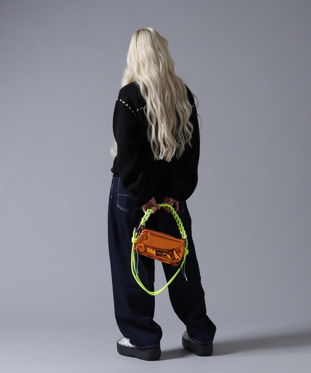 B omnivore/ビーオムニボー　STITCH KNIT CARDIGAN