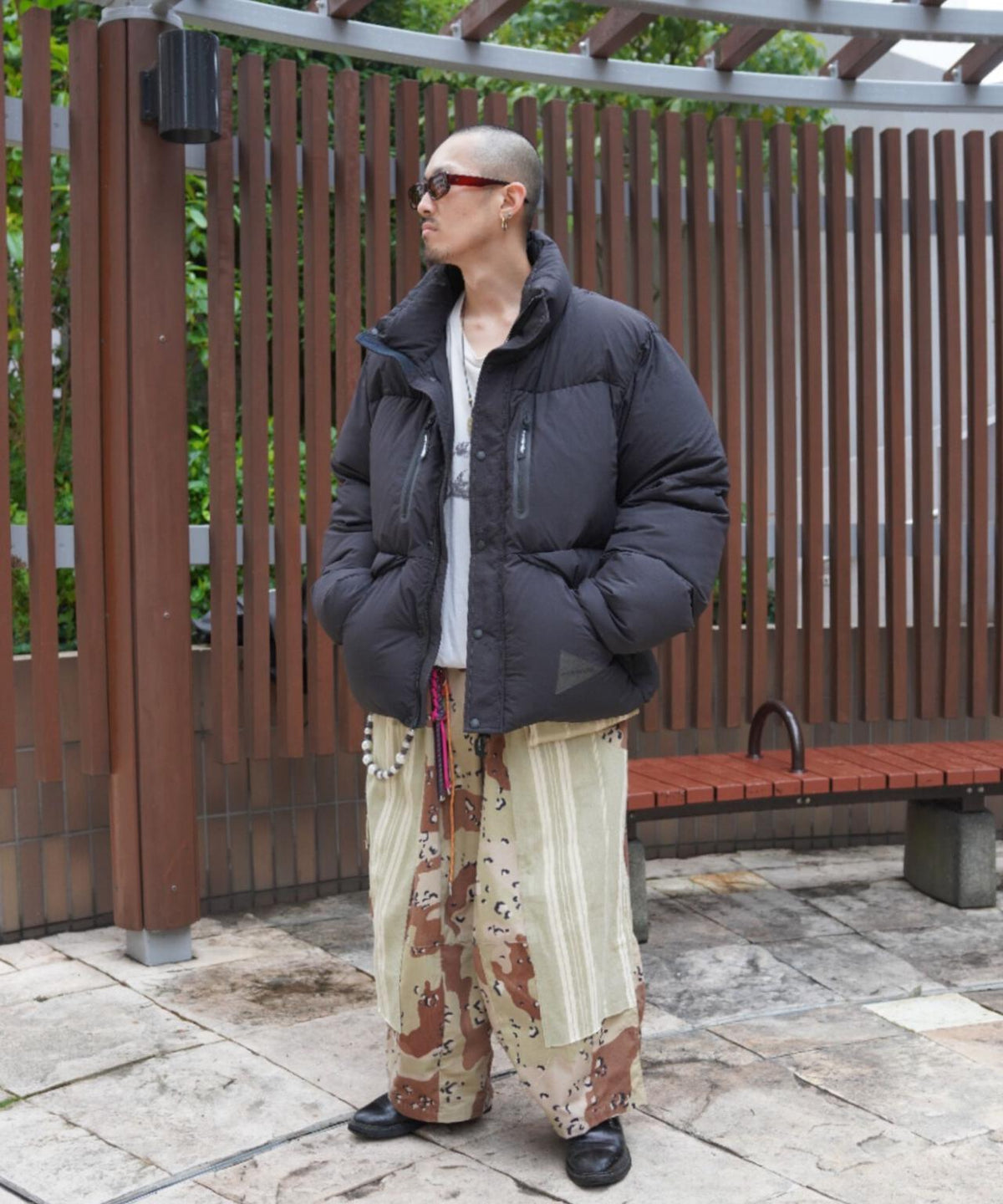 and wander/アンドワンダー　puffer down jacket　パファーダウンジャケット