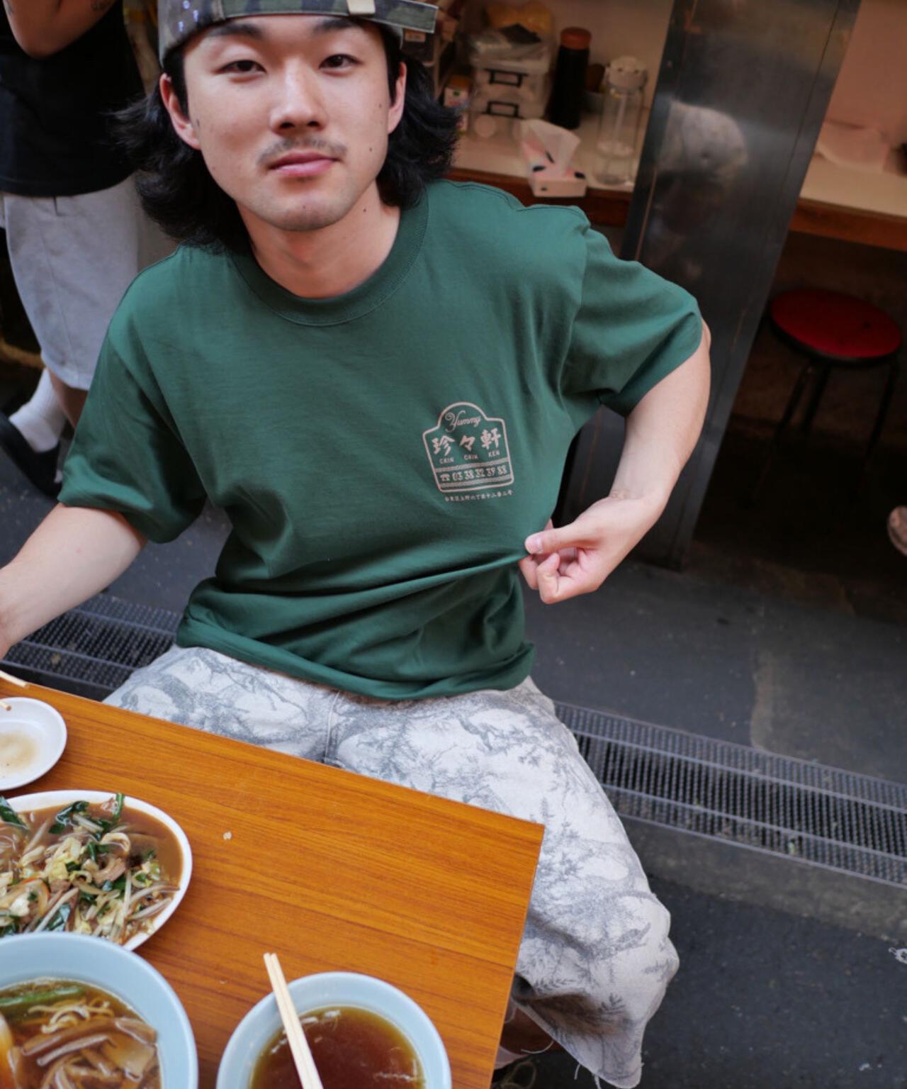 珍々軒×BEAVER　BEAVER別注 珍々軒コラボTシャツ
