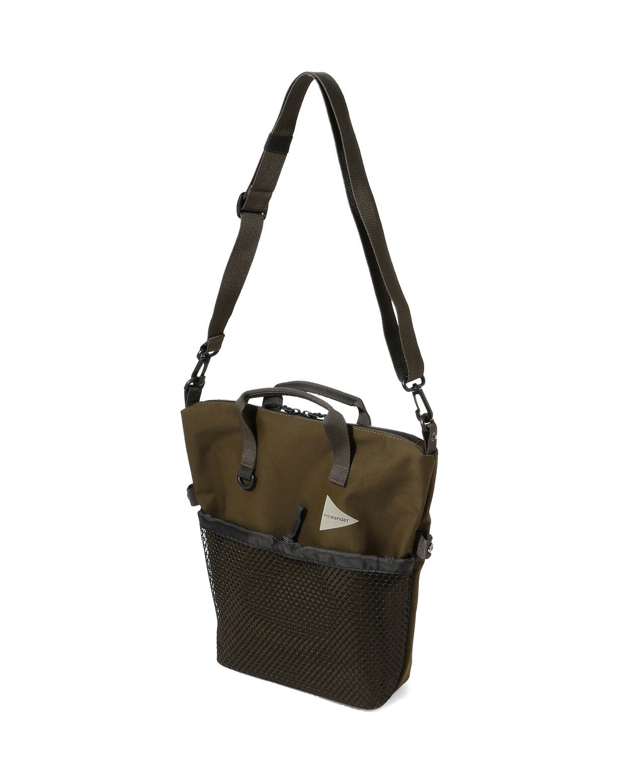 and wander/アンドワンダー　PE/CO 2way bag
