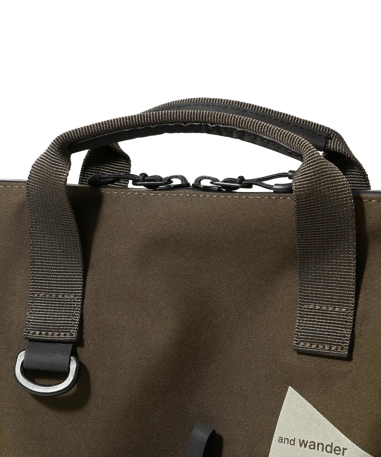 and wander/アンドワンダー　PE/CO 2way bag