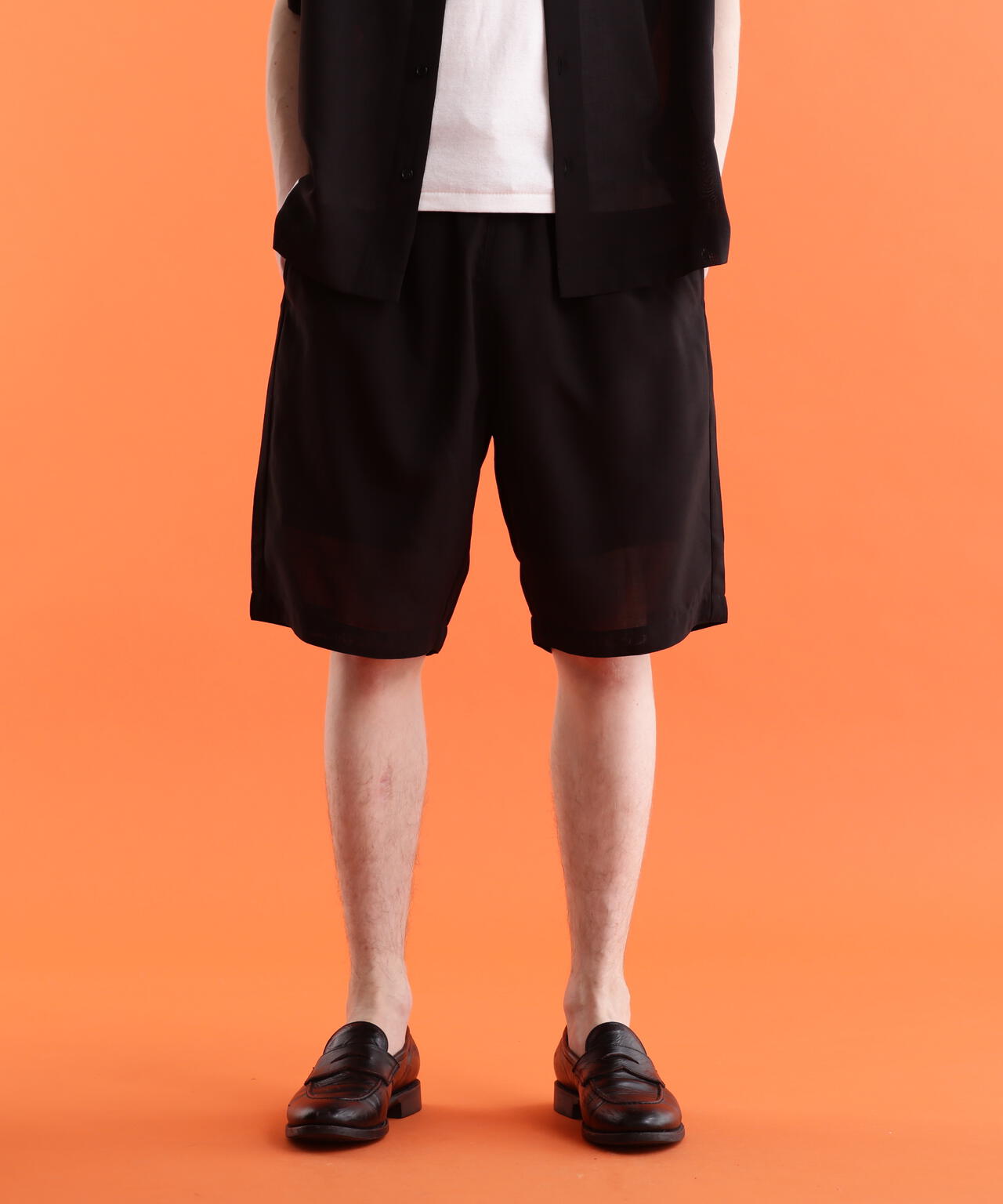 SLUB CHIFFON SHORTS/スラブシフォン ショーツ