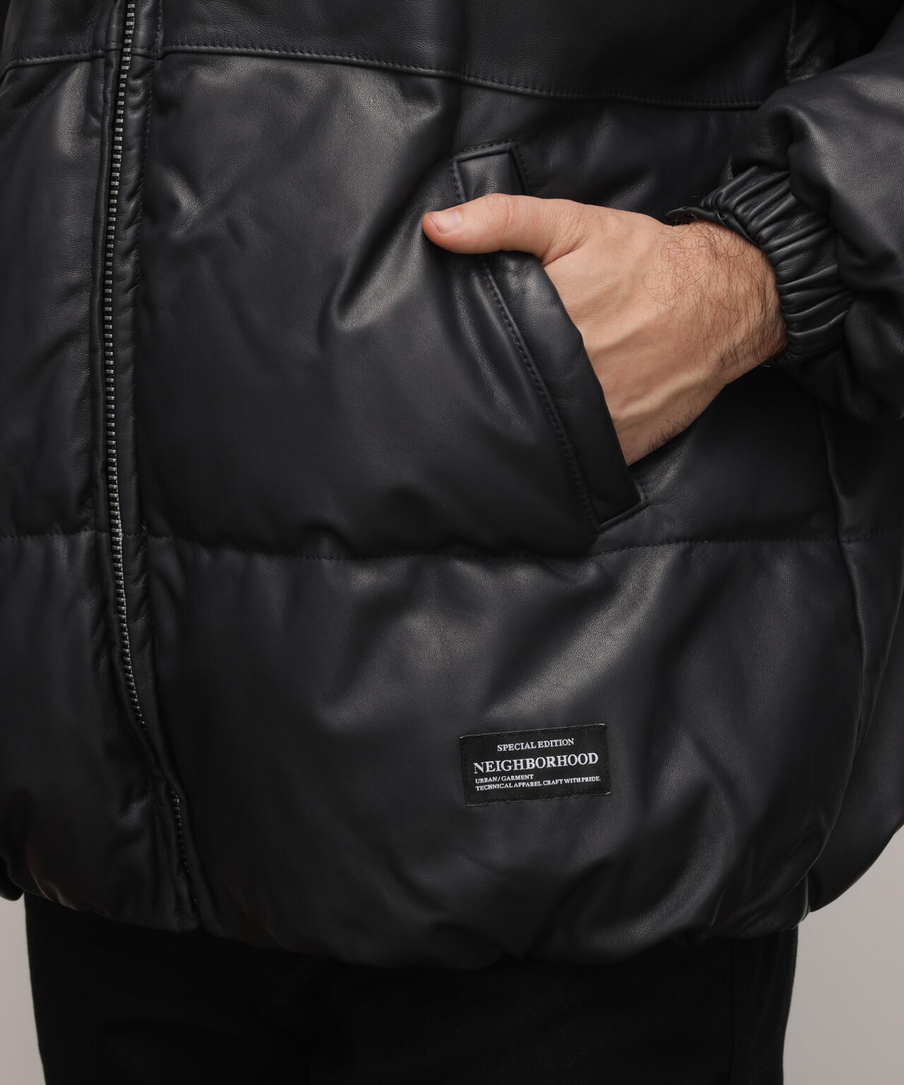 Schott NH/LEATHER HOODED JACKET