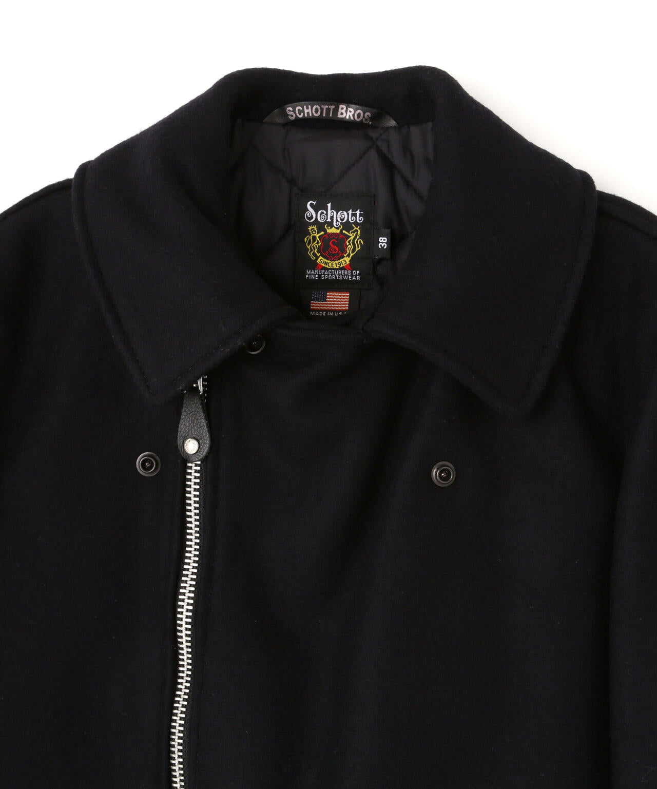 766US MELTON ZIP UP P-COAT/メルトン ジップアップ ピーコート