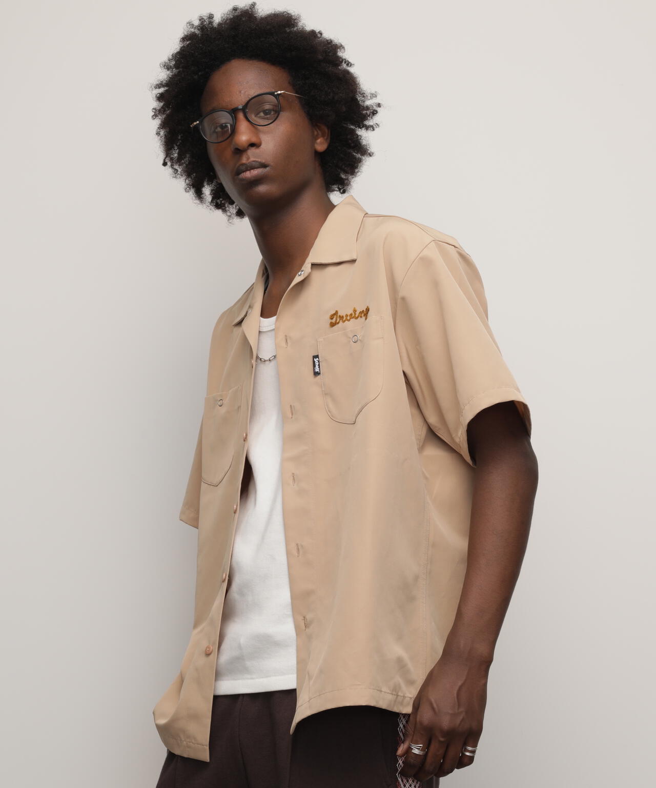 TC WORK SHIRT"AMERICAN BRAND WITH PRIDE EMB"/刺繍ワークシャツ