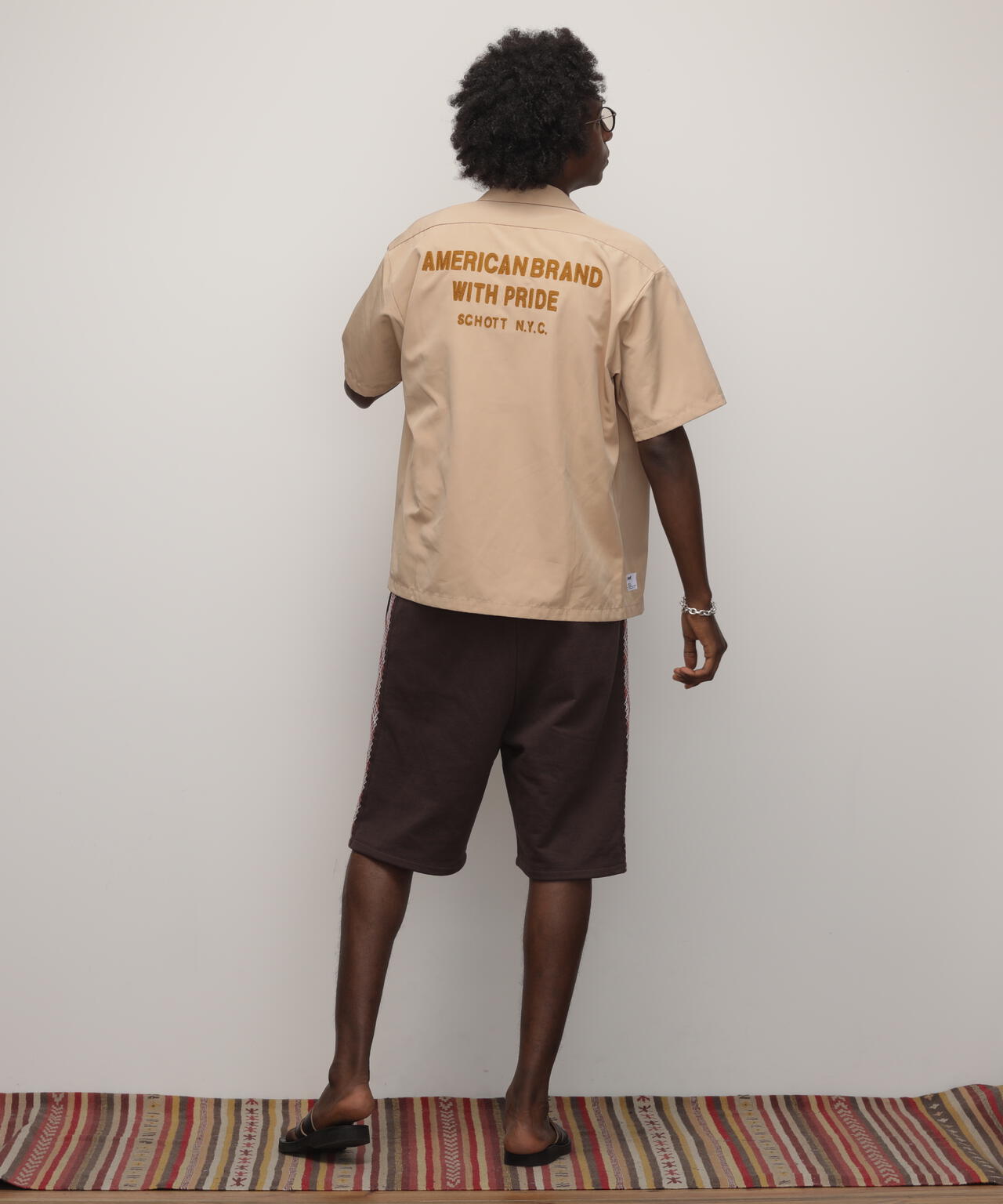 TC WORK SHIRT"AMERICAN BRAND WITH PRIDE EMB"/刺繍ワークシャツ