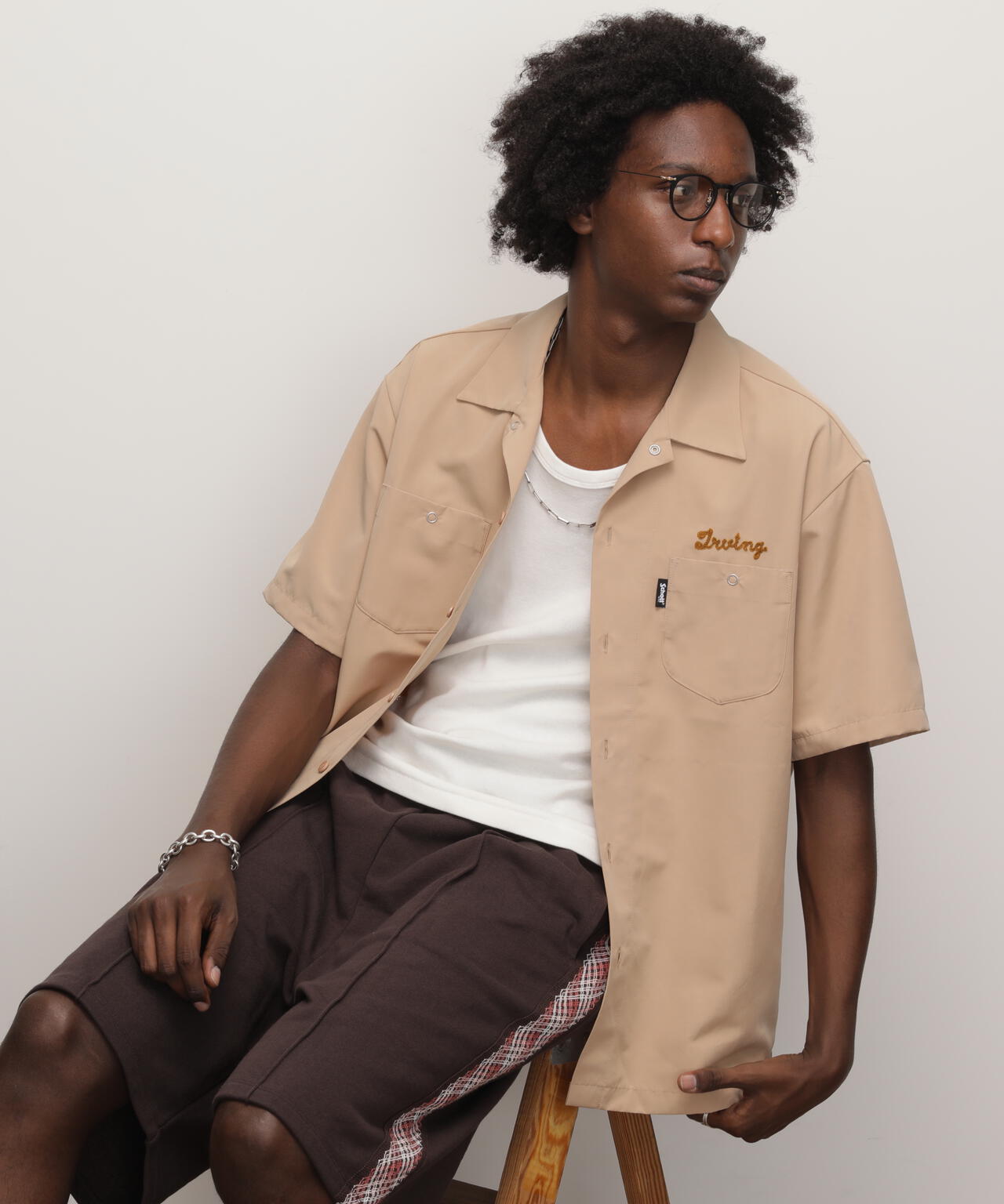 TC WORK SHIRT"AMERICAN BRAND WITH PRIDE EMB"/刺繍ワークシャツ