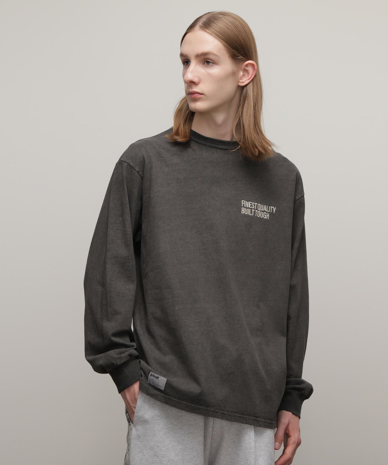 直営限定/LS T-SHIRT FINEST QUALITY EMB/刺繍ロングTシャツ ファイネストクオリティ