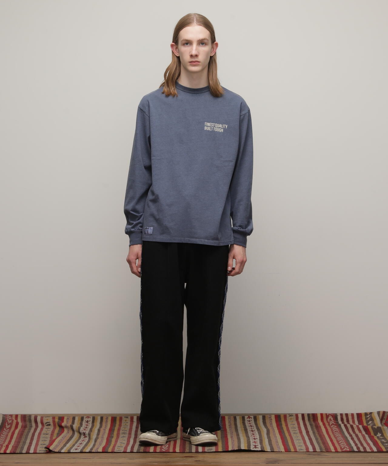 直営限定/LS T-SHIRT FINEST QUALITY EMB/刺繍ロングTシャツ ファイネストクオリティ
