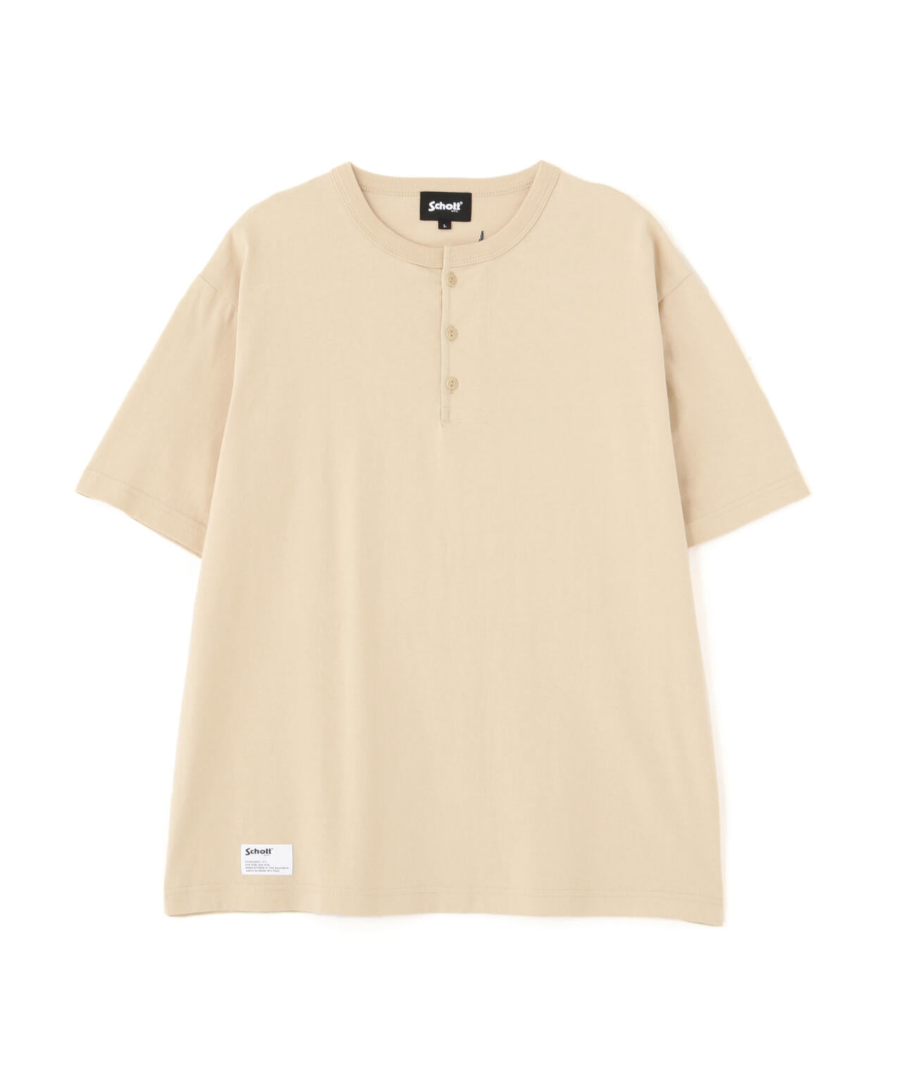 HENLEY TｰSHIRT "CREST DRAGON EMB"/刺繍ヘンリーTシャツ "クレスト ドラゴン"