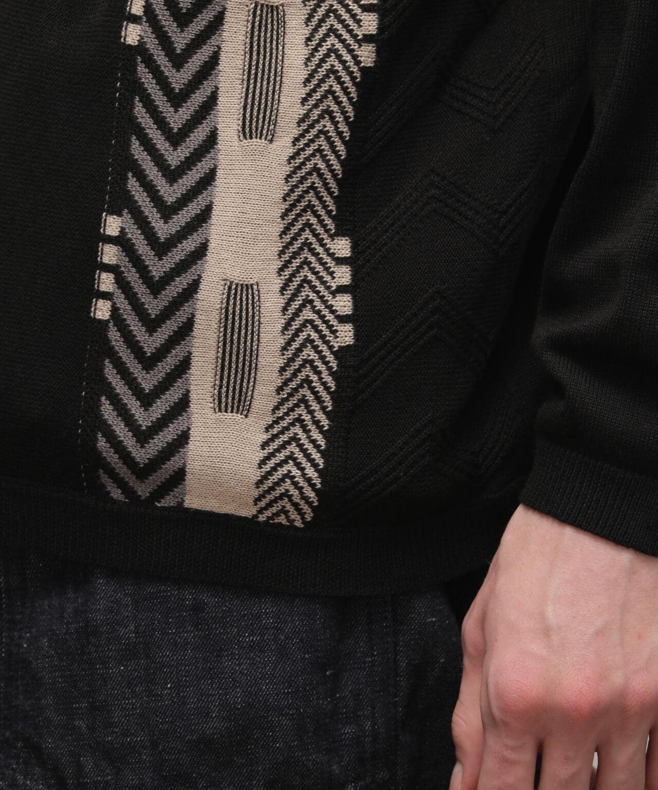 LS ZIP KNIT CARDIGAN/ジップ ニット カーディガン