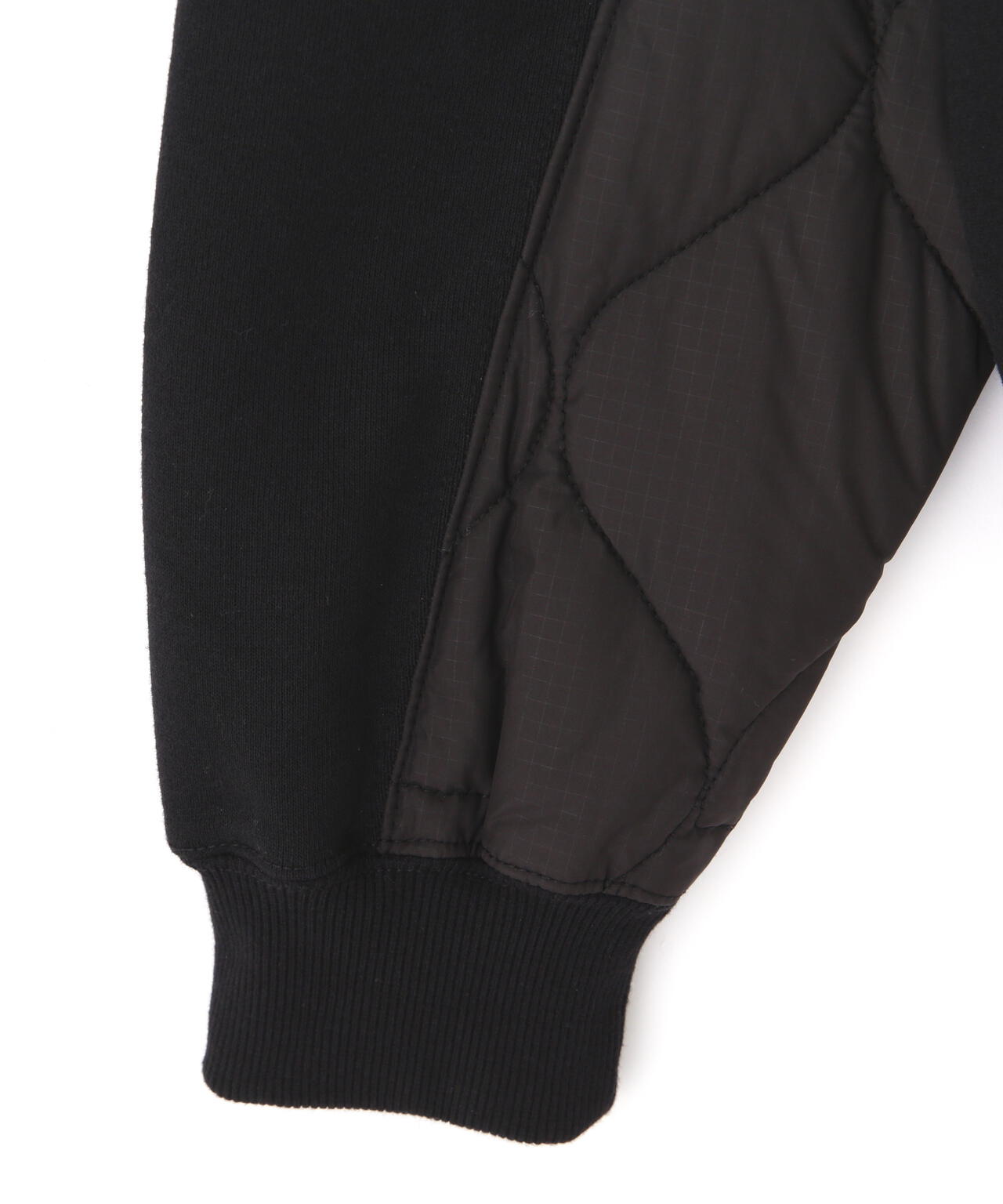 LADY WITH DRAGON QUILTED COMBI. ZIP HOOD/レディ ウィズ ドラゴン キルティング コンビ パーカー