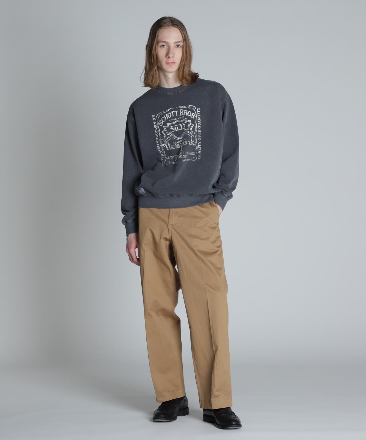 SQUARE LOGO CREW  SWEAT/スクエアロゴ クルースウェット