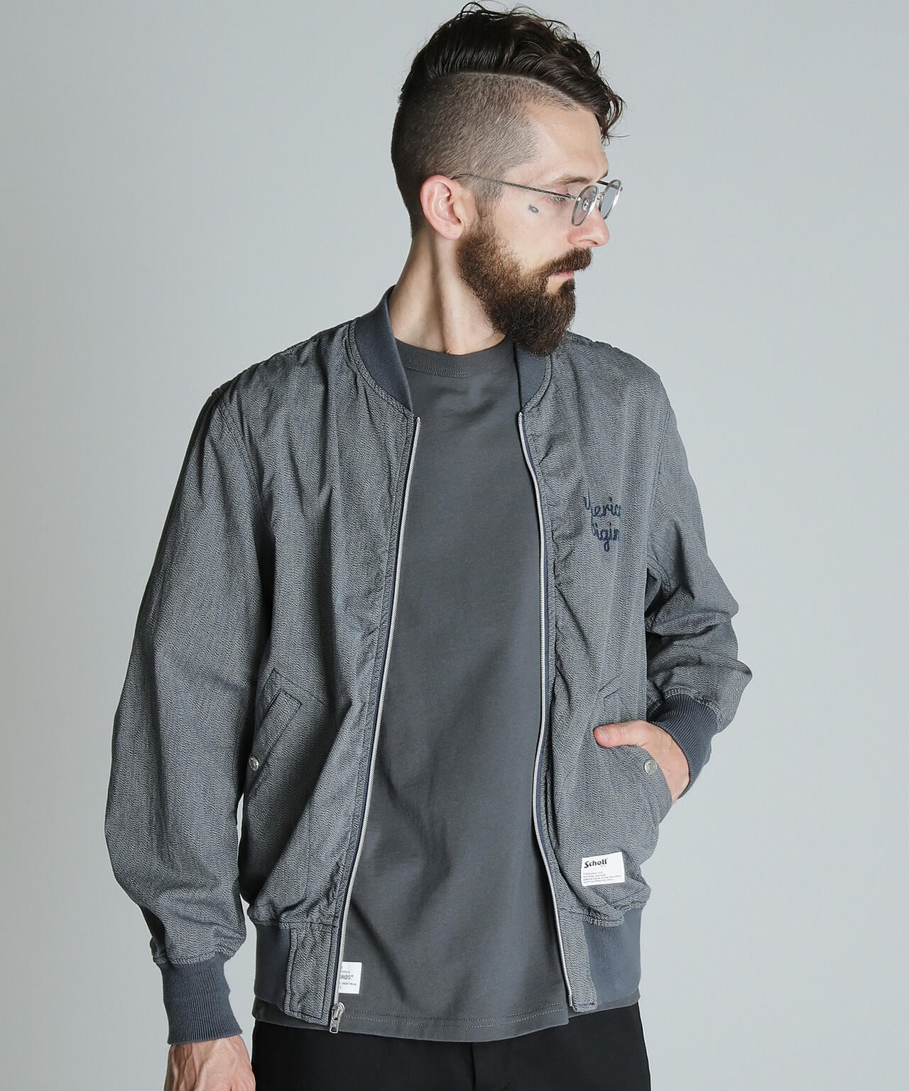 COTTON COVERT EMB. JACKET/コットンコバート 刺繍ジャケット